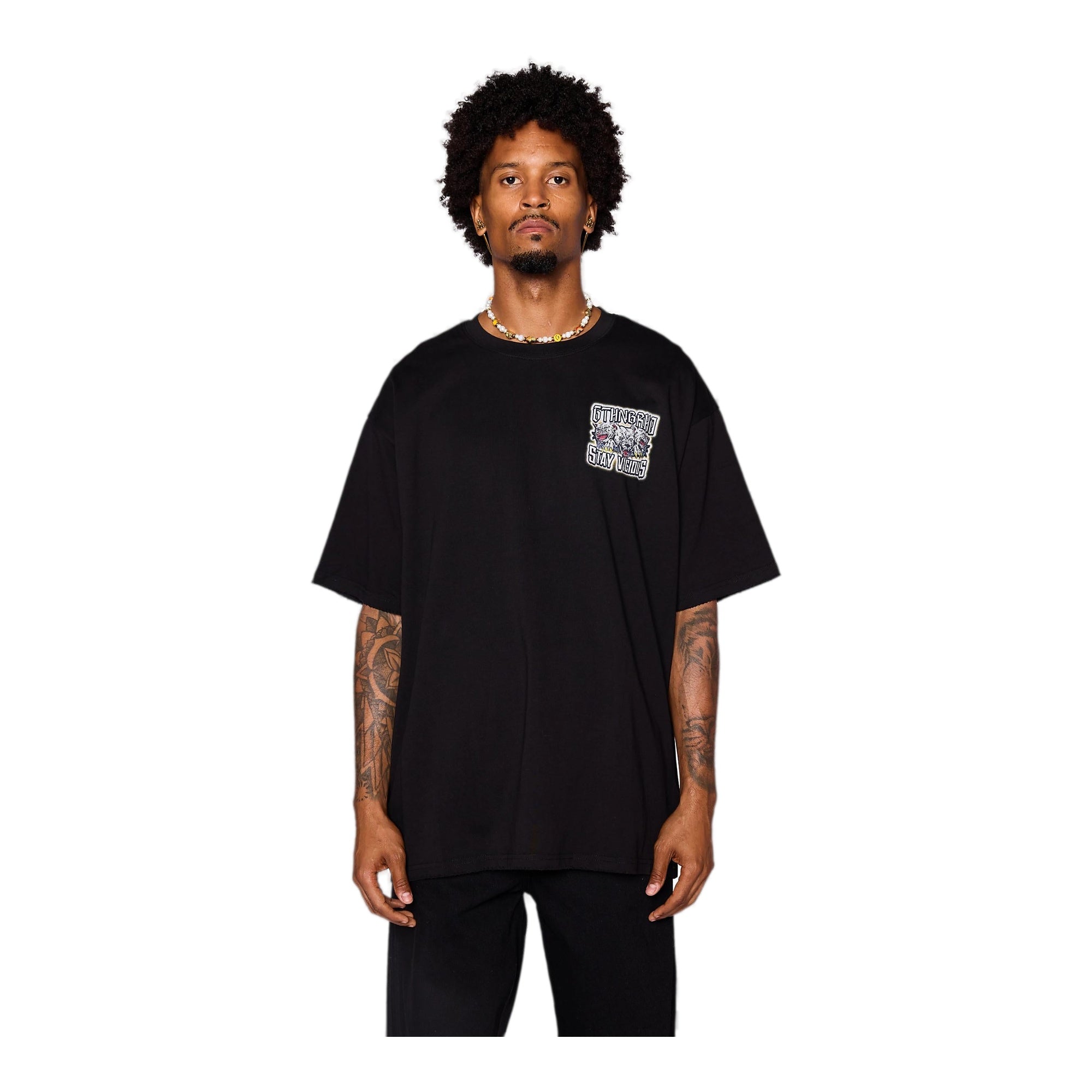 6Th Nbrhd Stay Vicious Men's T-Shirt - Black