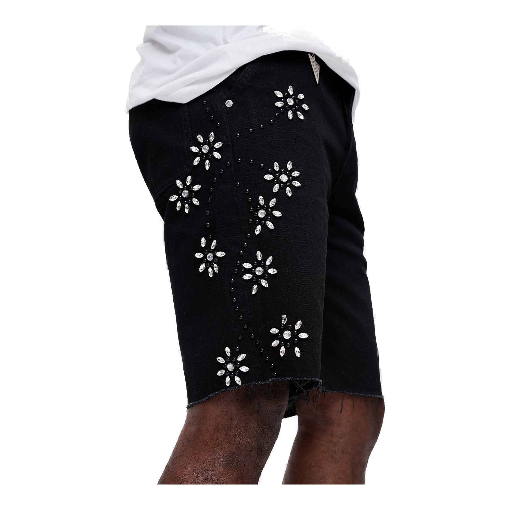 Valabasas Turning Denim Shorts - Black