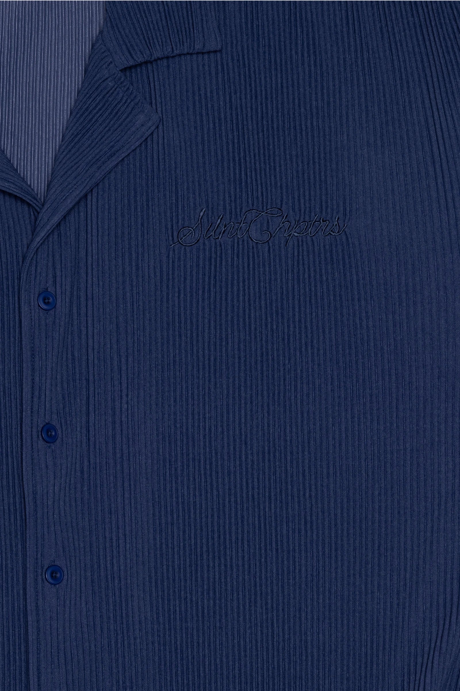 Silnt Chptrs Ribbed Shirt - Open Collar