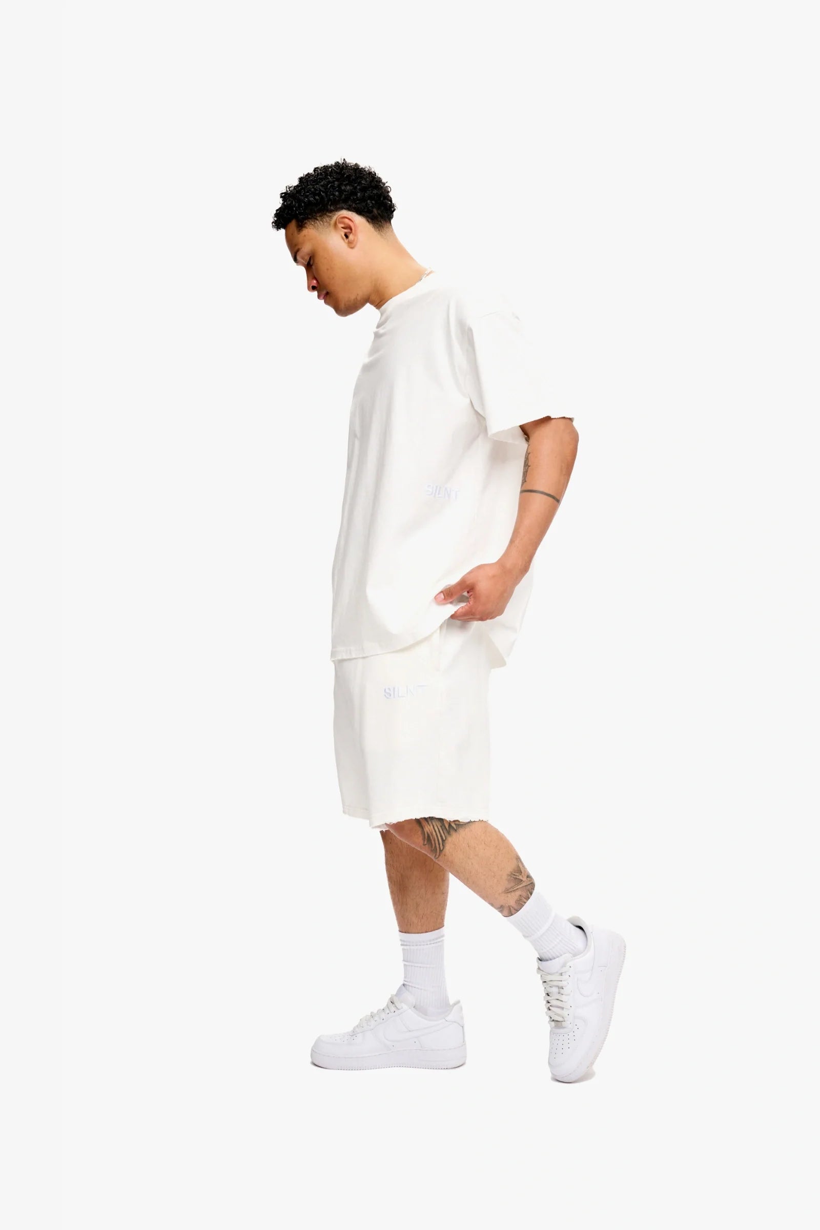 Silnt Chptrs Embroidered Tee - Oversized