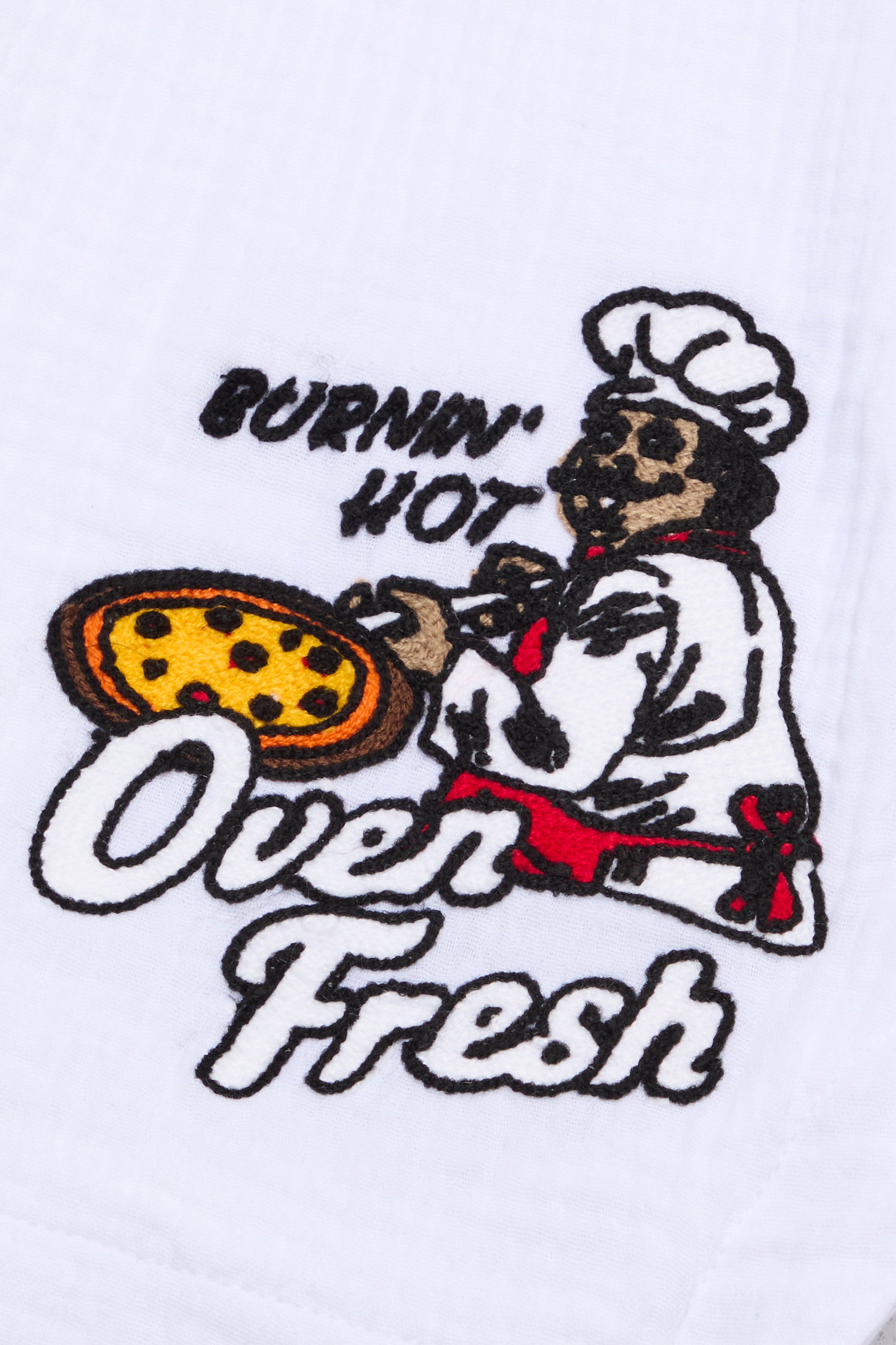 6Th Nbrhd Pizza Men's Shorts - White
