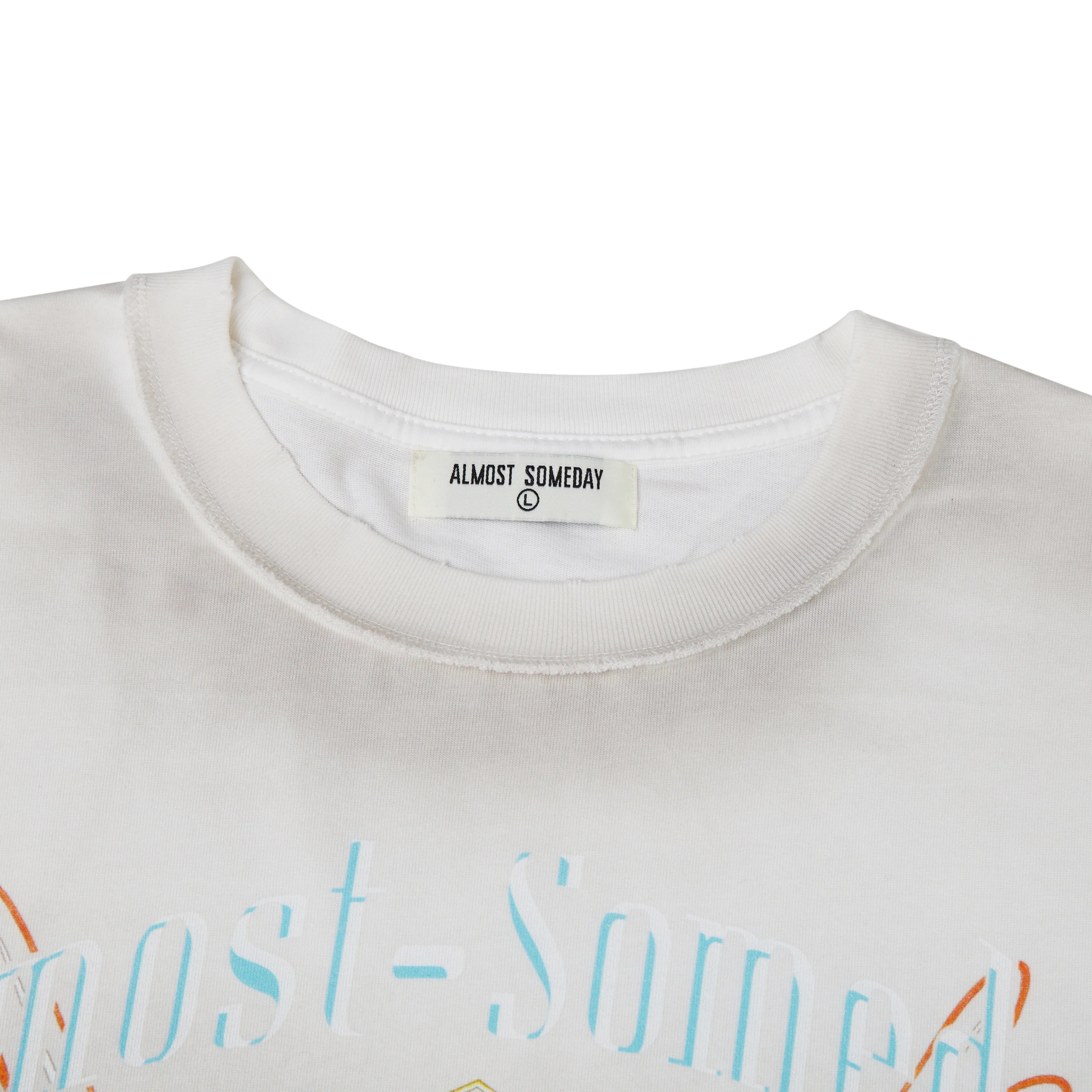 Almost Someday - Outward Tee - Dirty Wash White