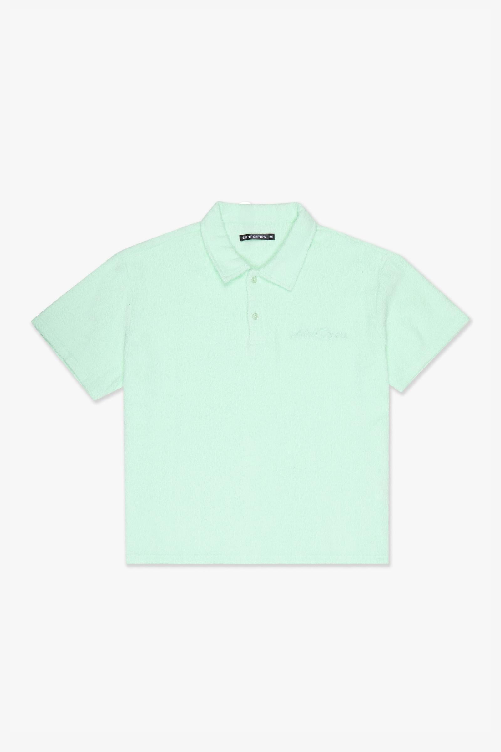 Silnt Chptrs Terry Polo Shirt - Textured
