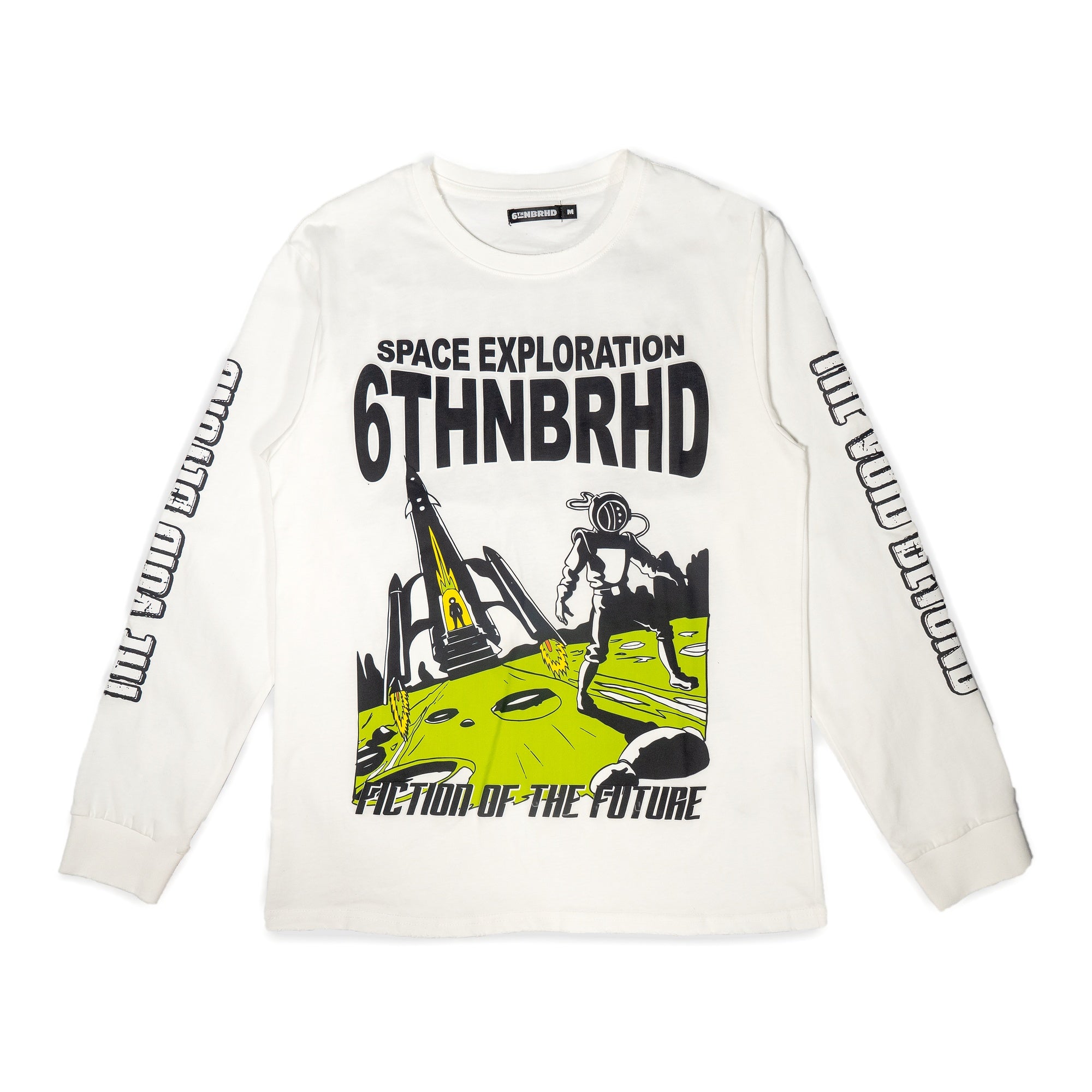 6Th Nbrhd Fiction Future Men's T-Shirt - White