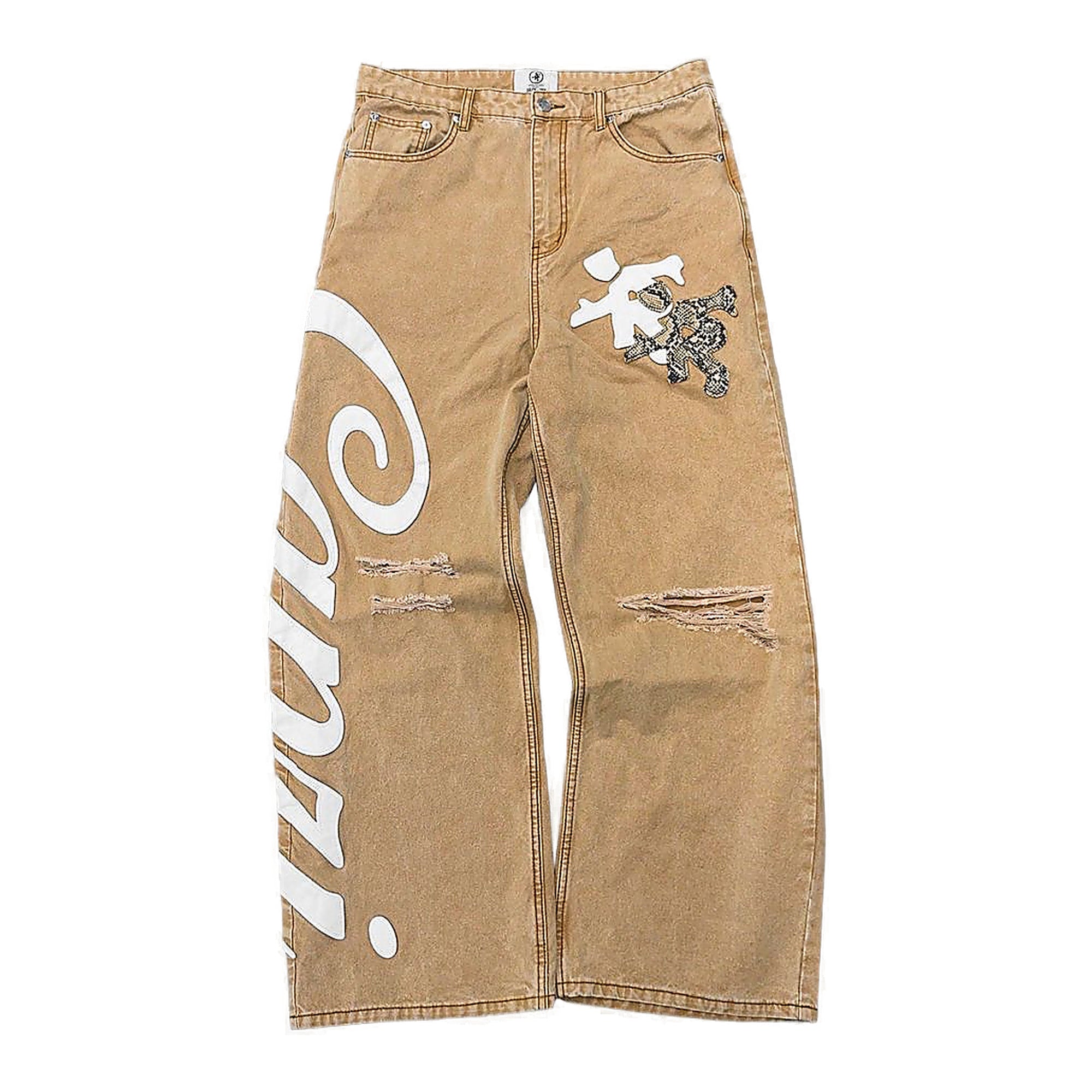 Project Capri Snakeskin Jeans - Distressed