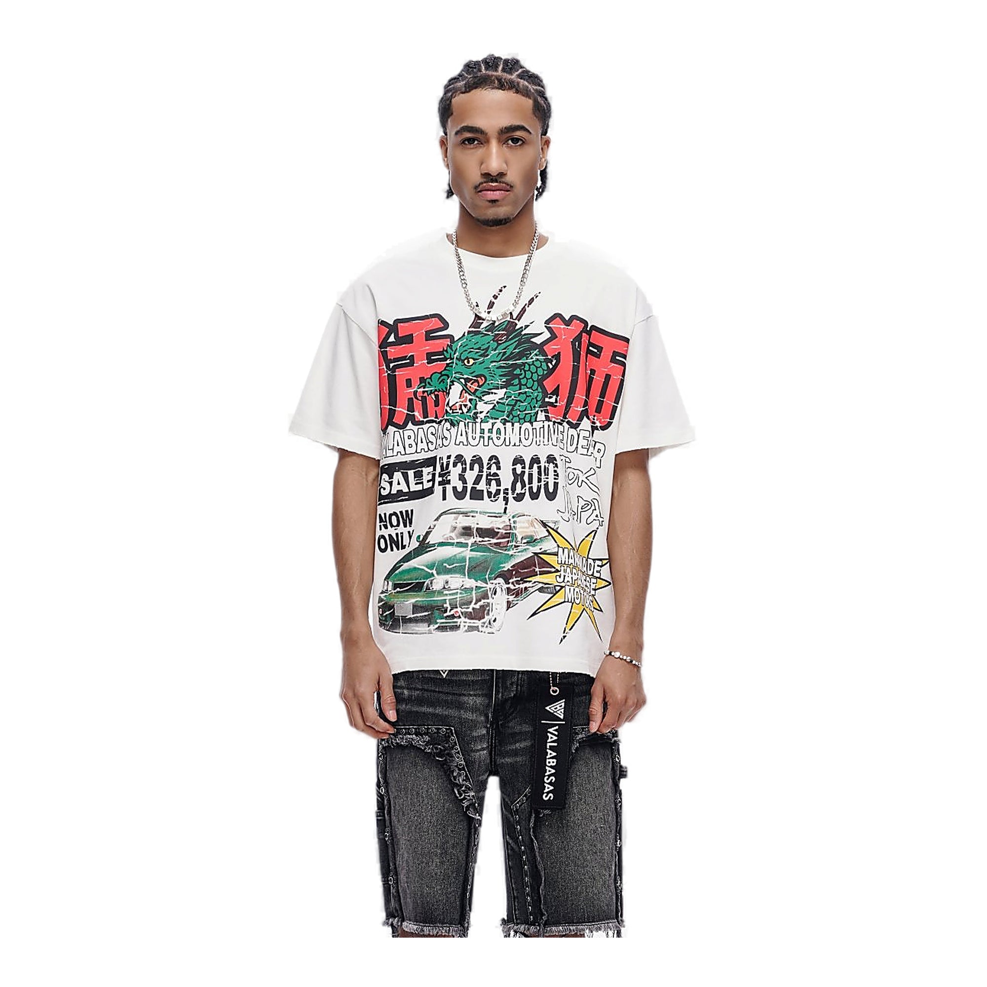 Valabasas Dragon Motors Tee - Ribbed Neck