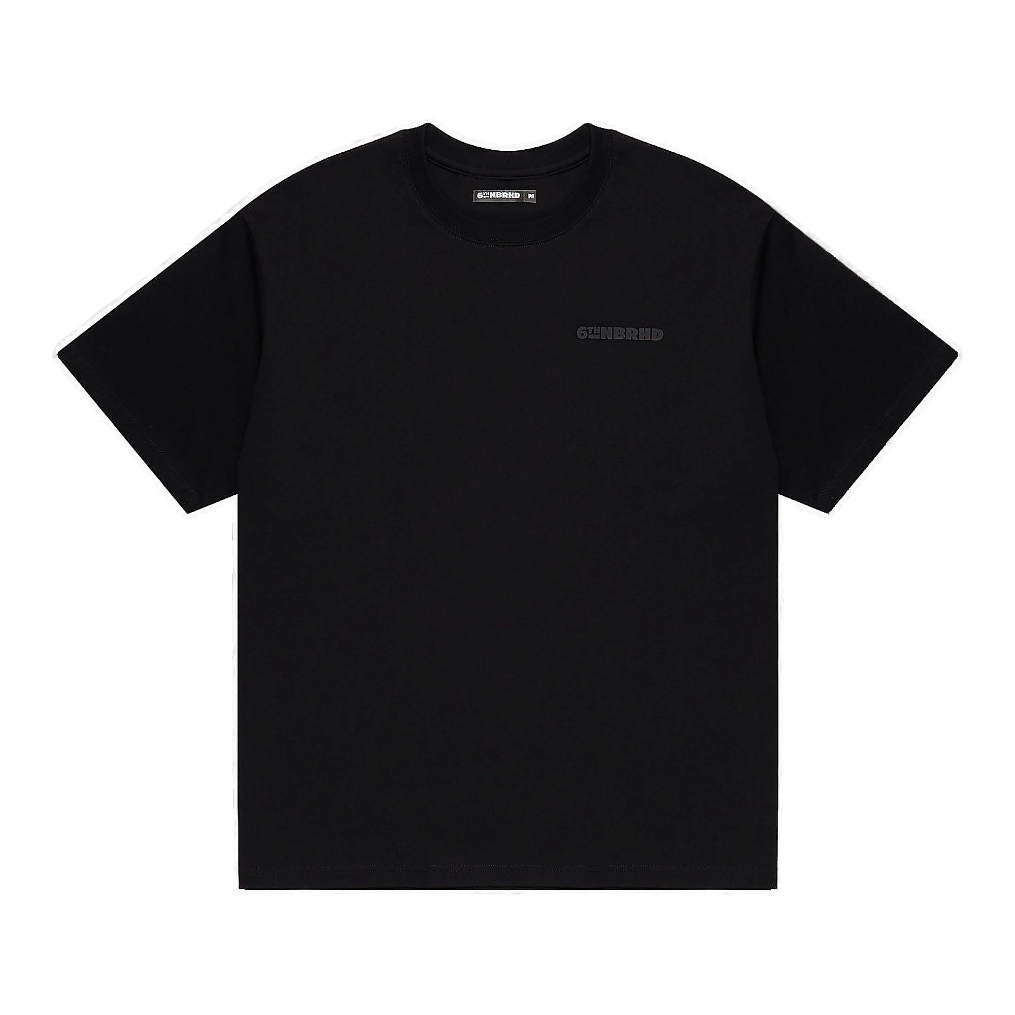 6th Nbrhd Logo T-Shirt - Ribbed Crew Neck