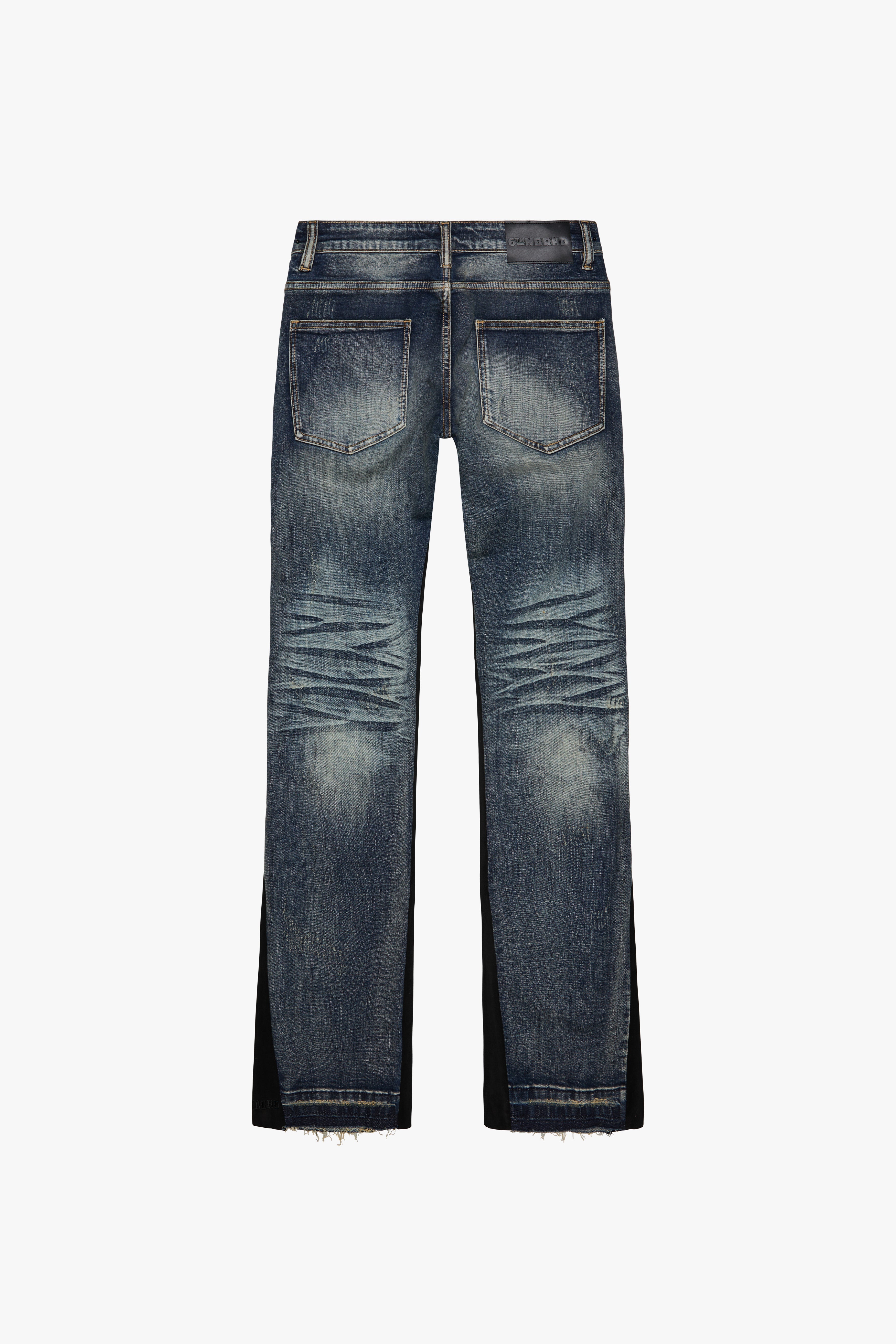 6Th Nbrhd Yeehaw Men's Jeans - Distressed Wash