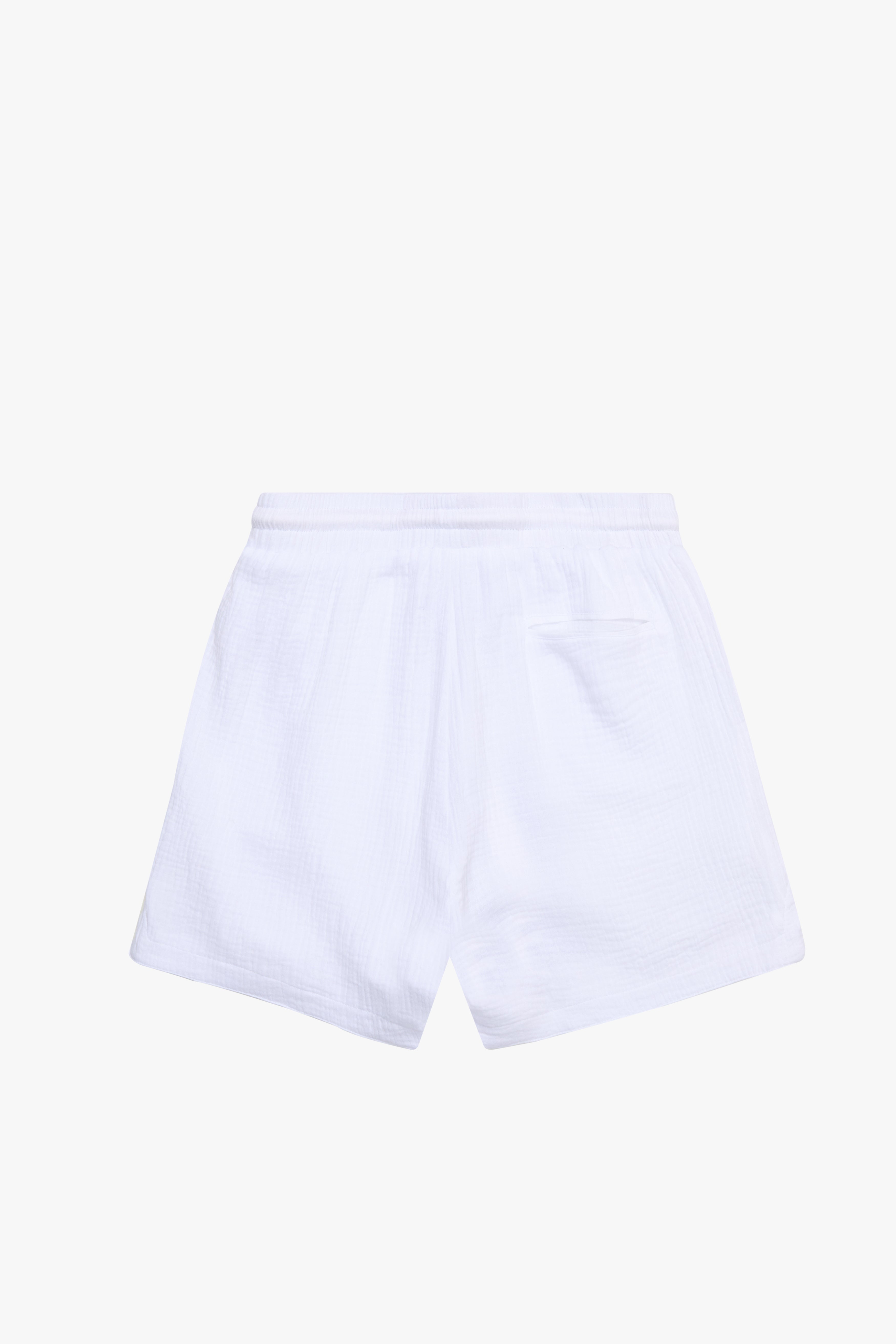 6Th Nbrhd Pizza Men's Shorts - White
