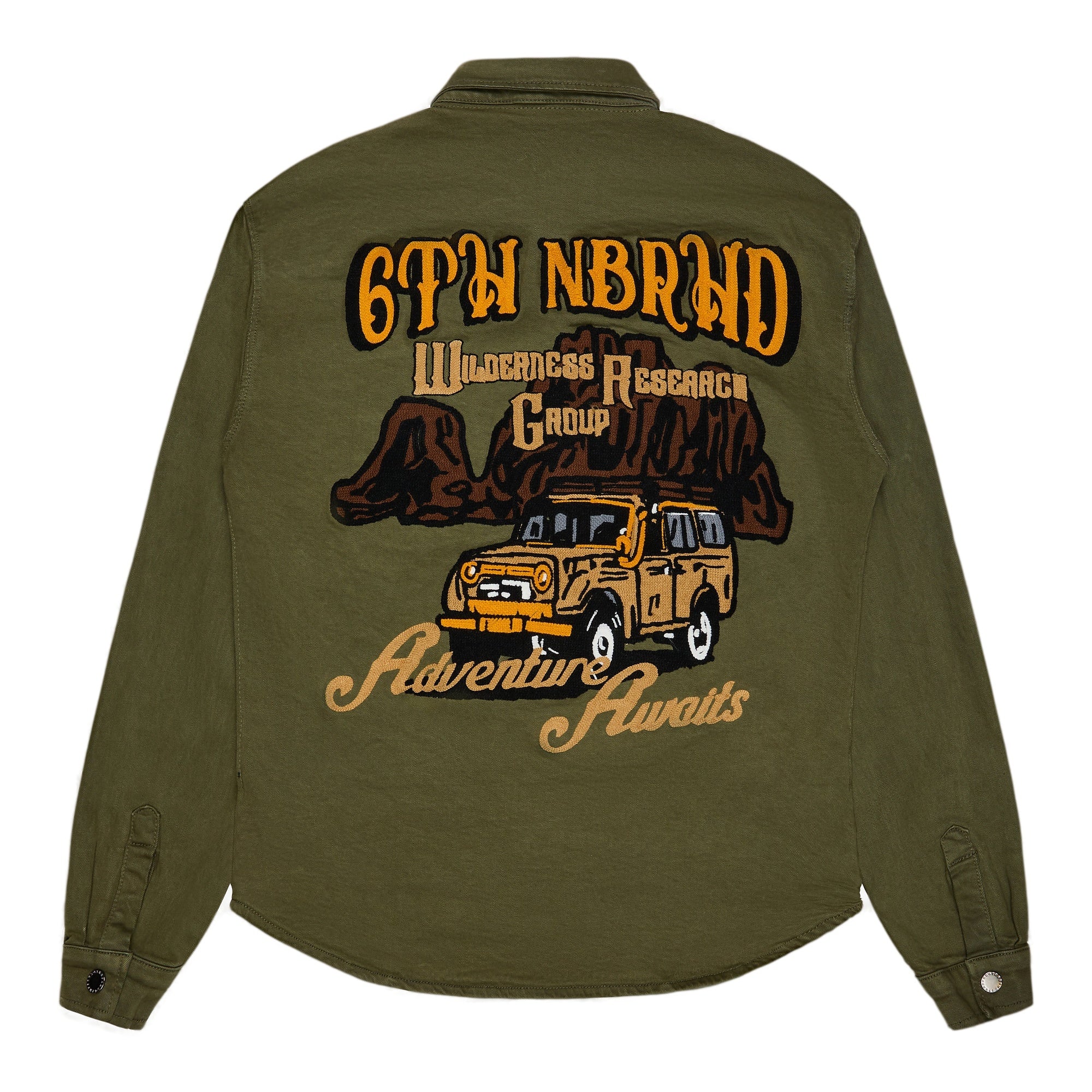 6Th Nbrhd Safari Men's Shirt - Olive