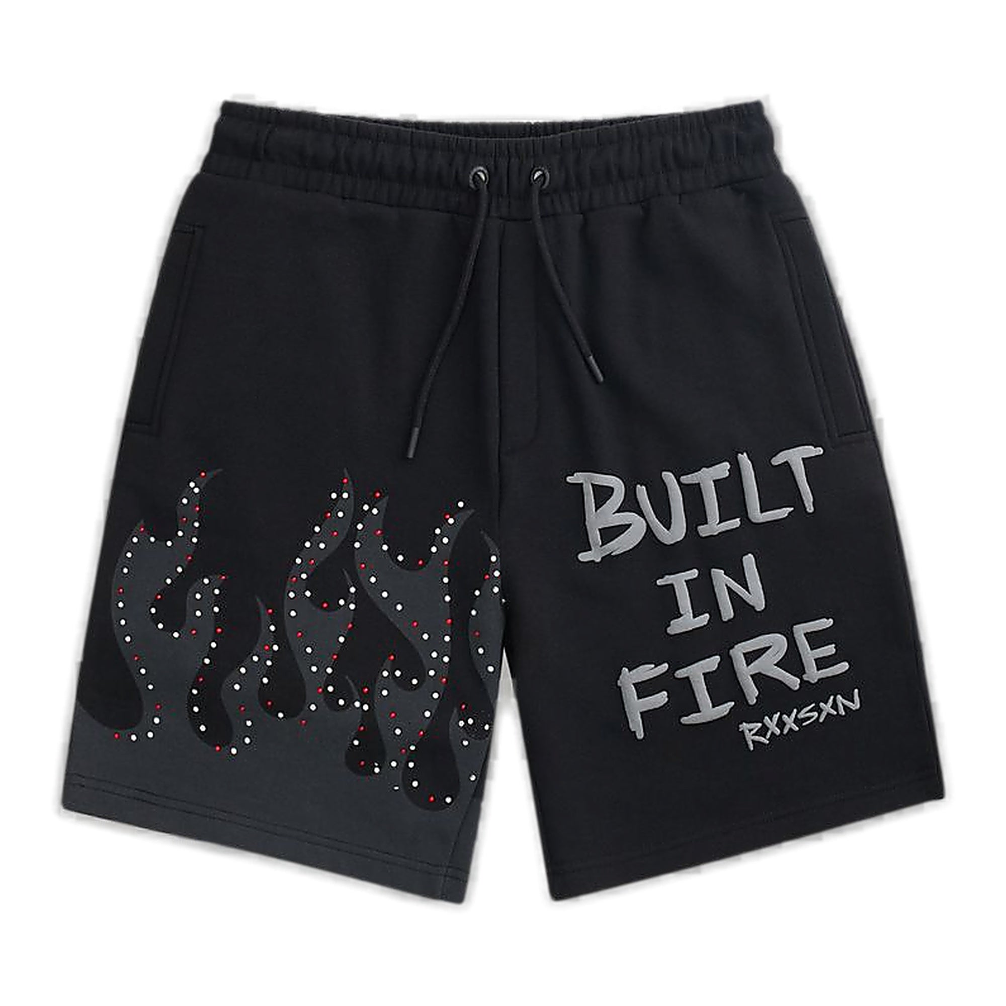 Reason Brand Burns Shorts - Flame Graphic