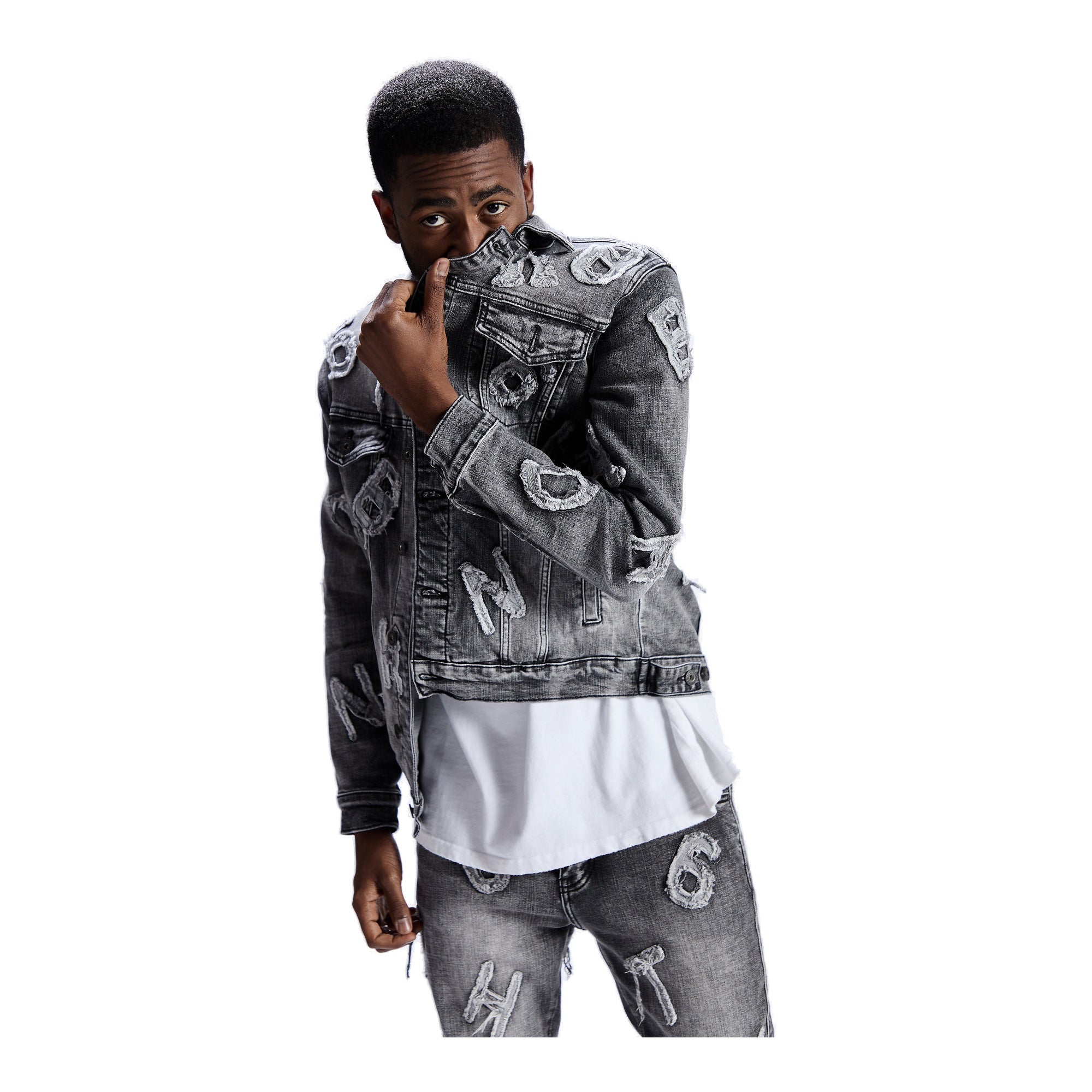 6Th Nbrhd Puzzle Men's Trucker Jacket