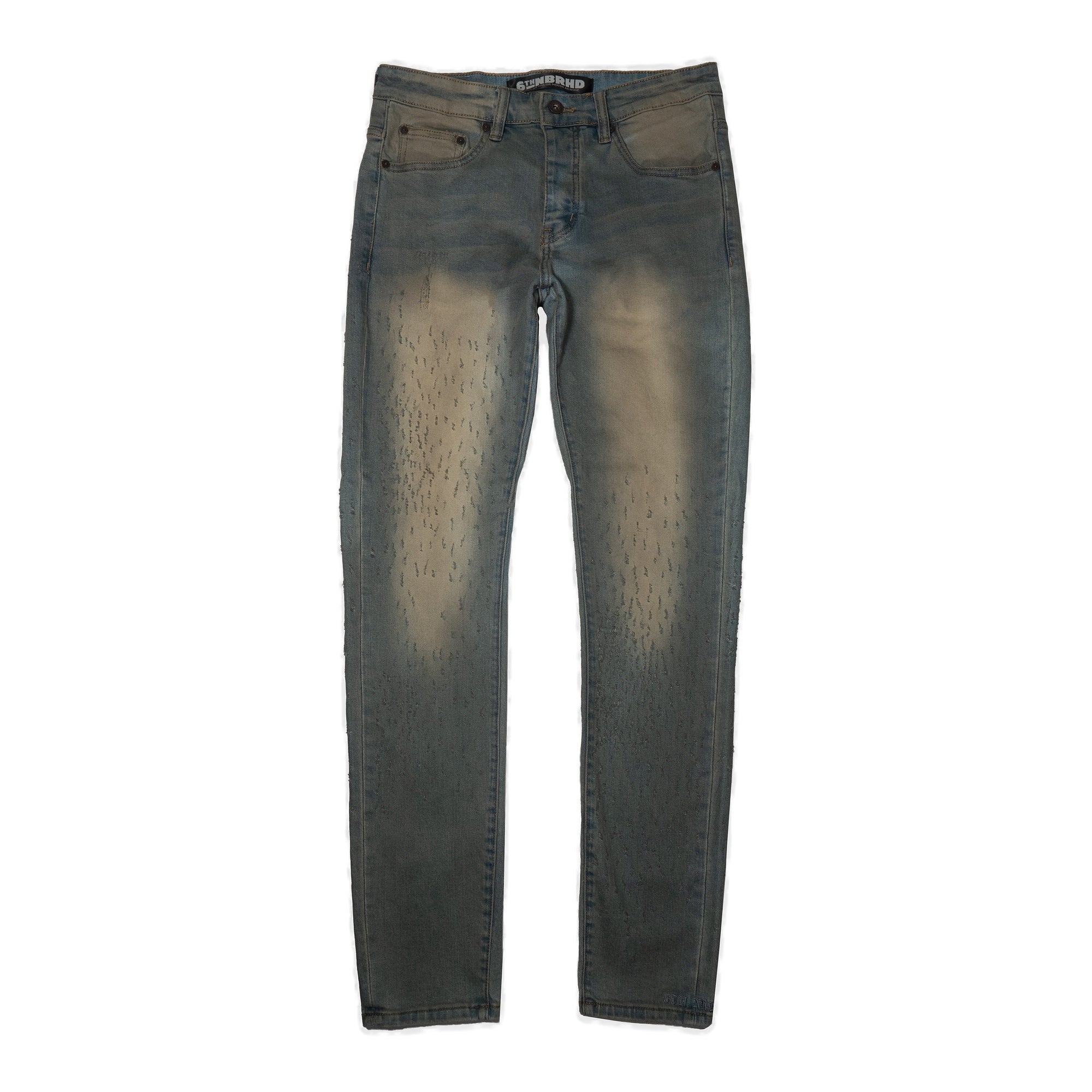 6Th Nbrhd Roots Men's Jeans - Faded Wash