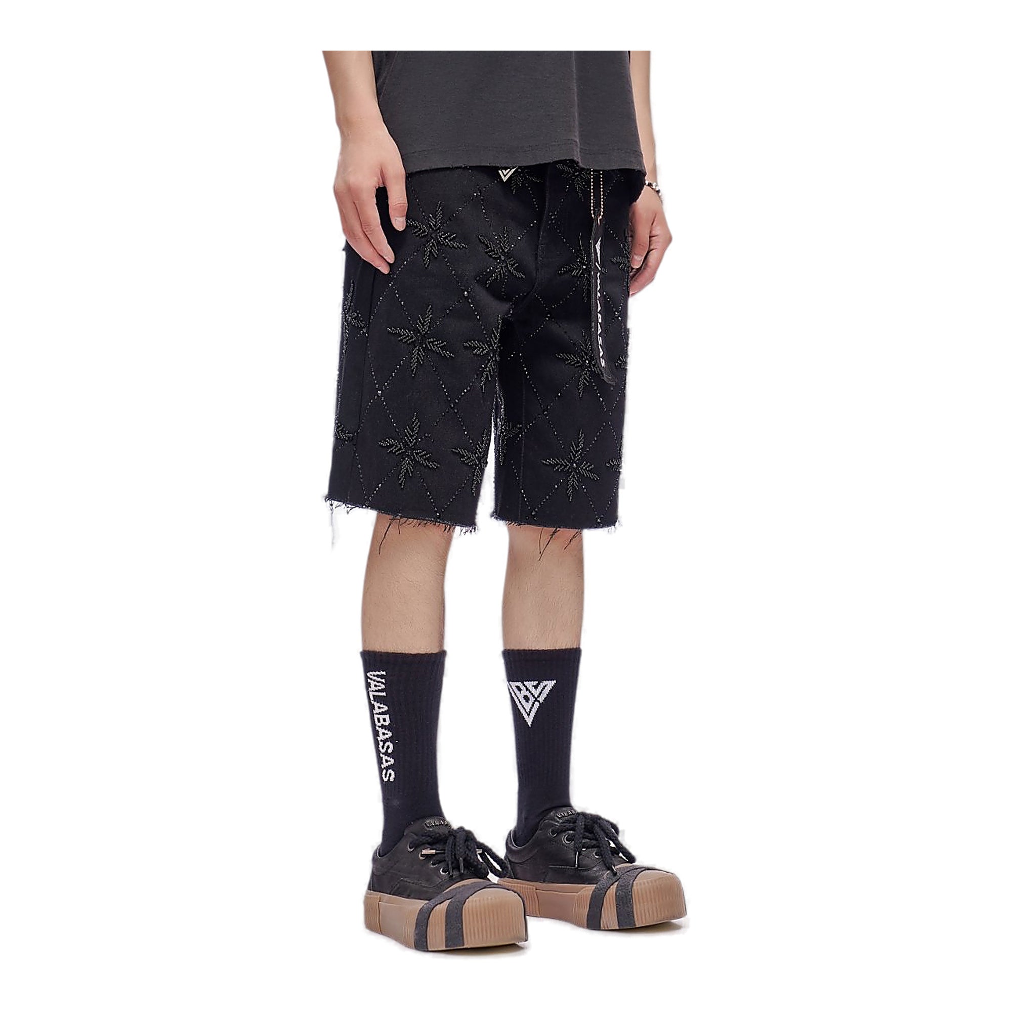 Valabasas Star Shorts - Raw Hem
