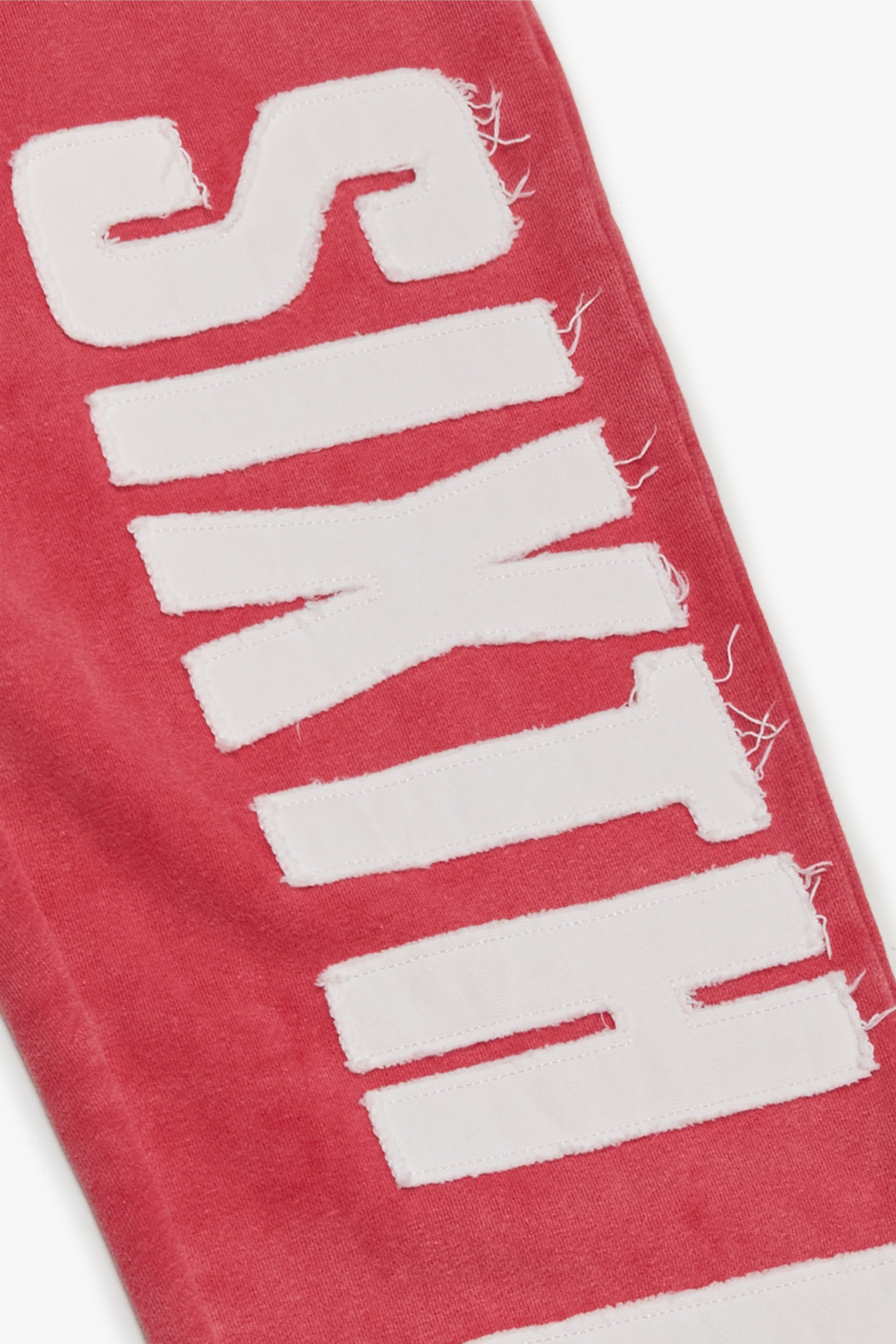 6Th Nbrhd Cutout Men's Sweatpants - Red