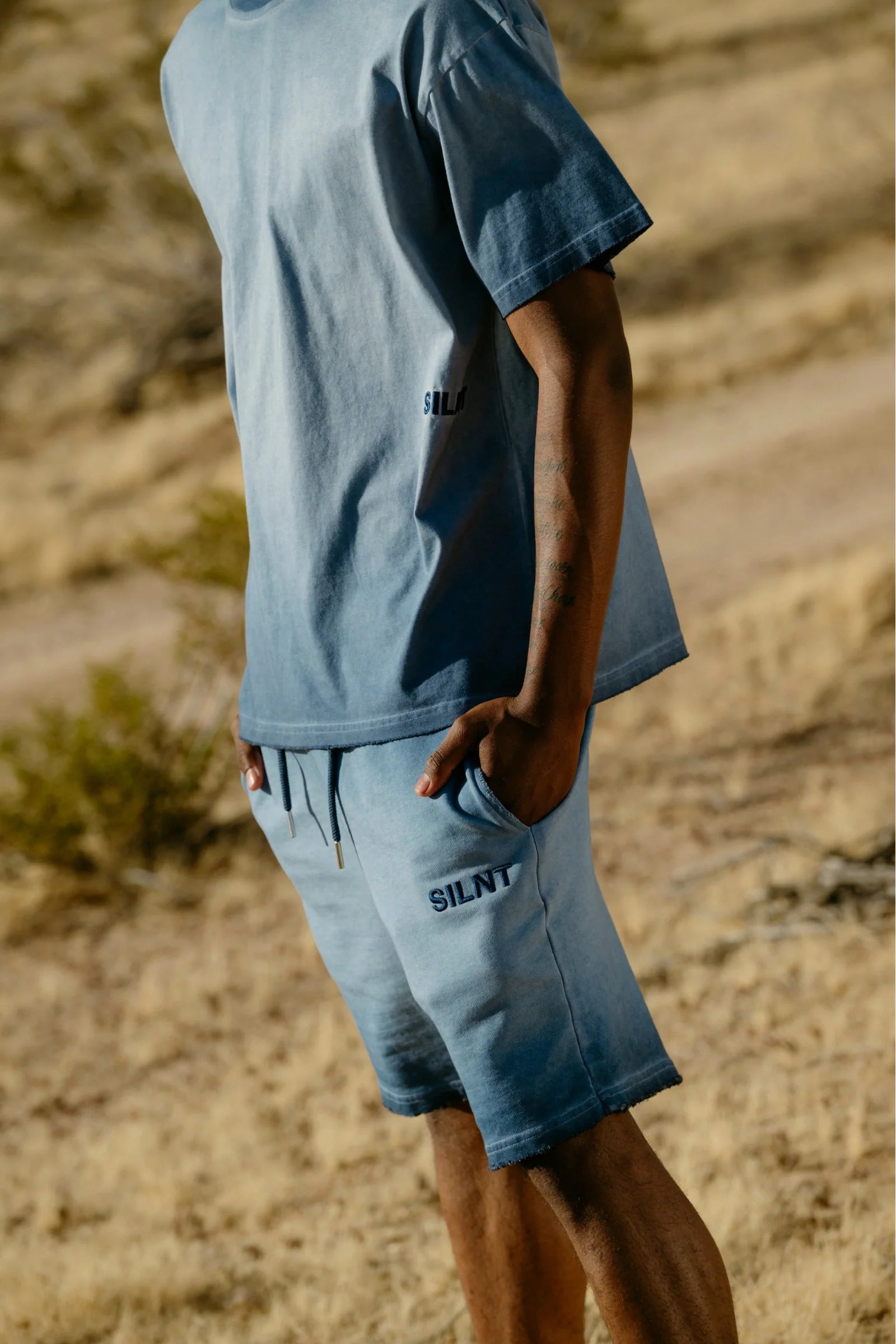 Silnt Chptrs Indigo Tee - Boxy Fit