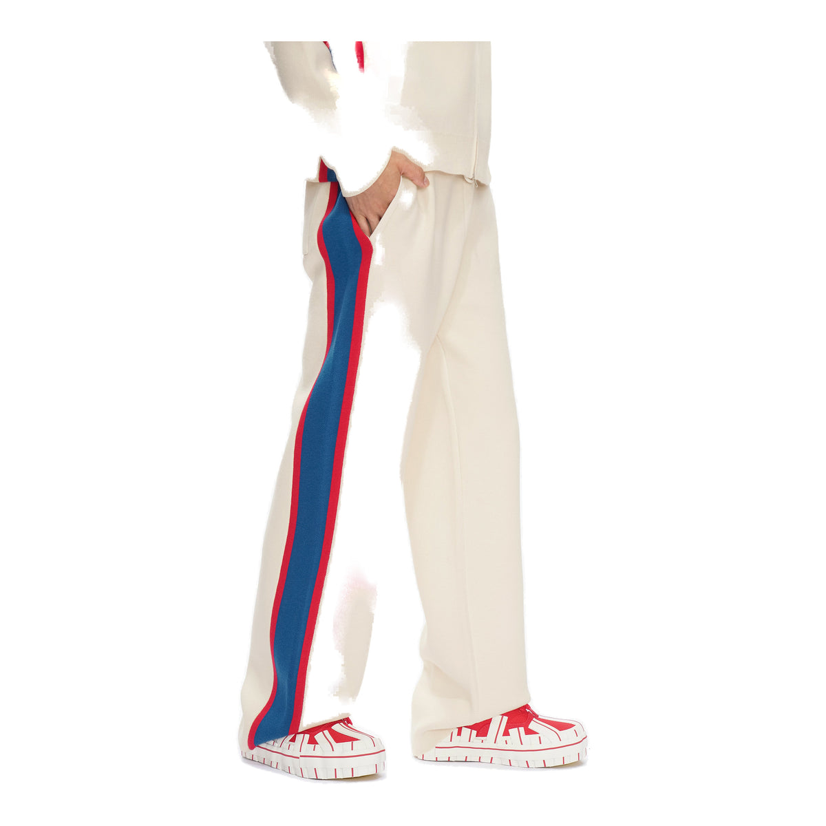 Valabasas Stripe Jogger-Pants - Relaxed Fit Apricot