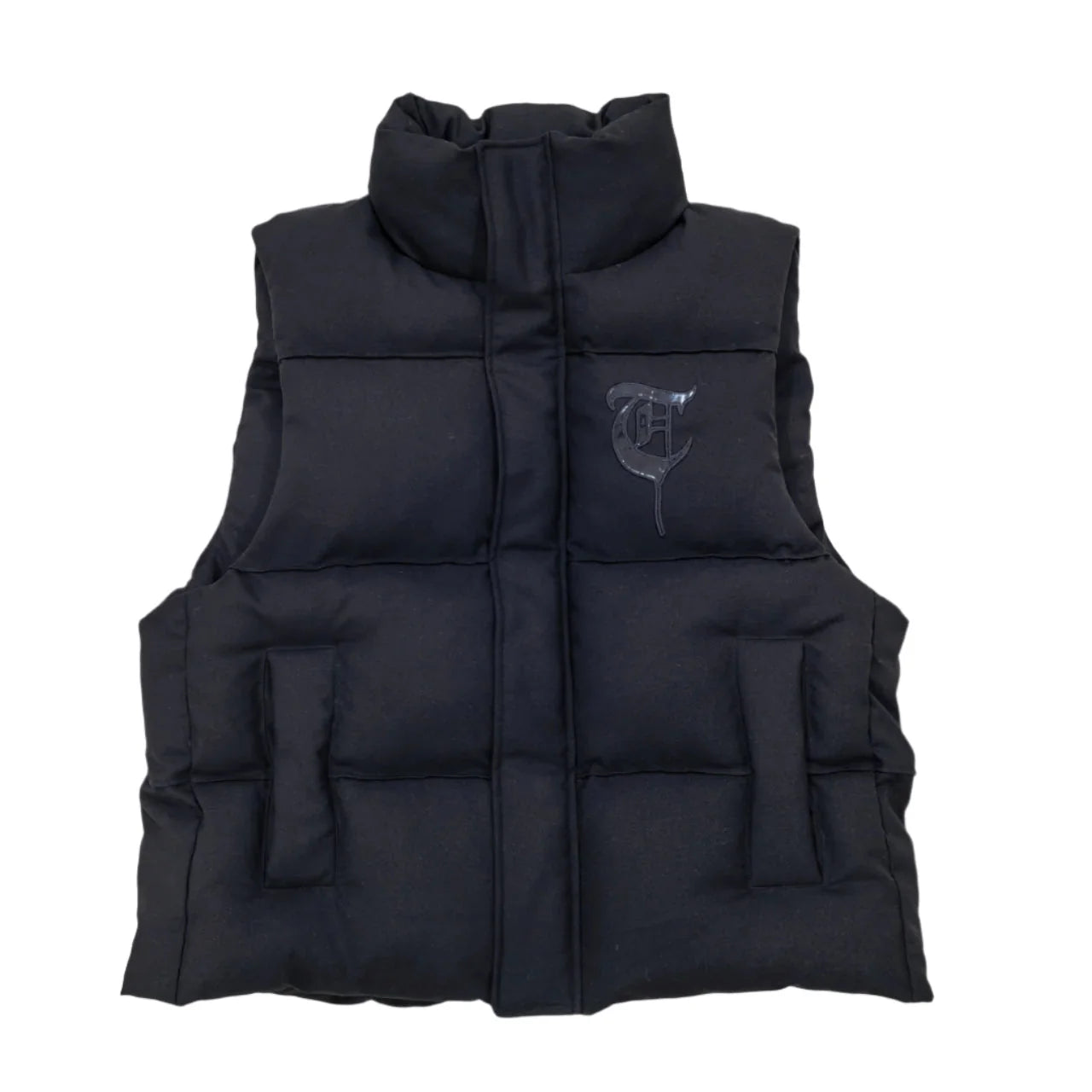 Trnchs Blackout Black Vest Men - Solid Color