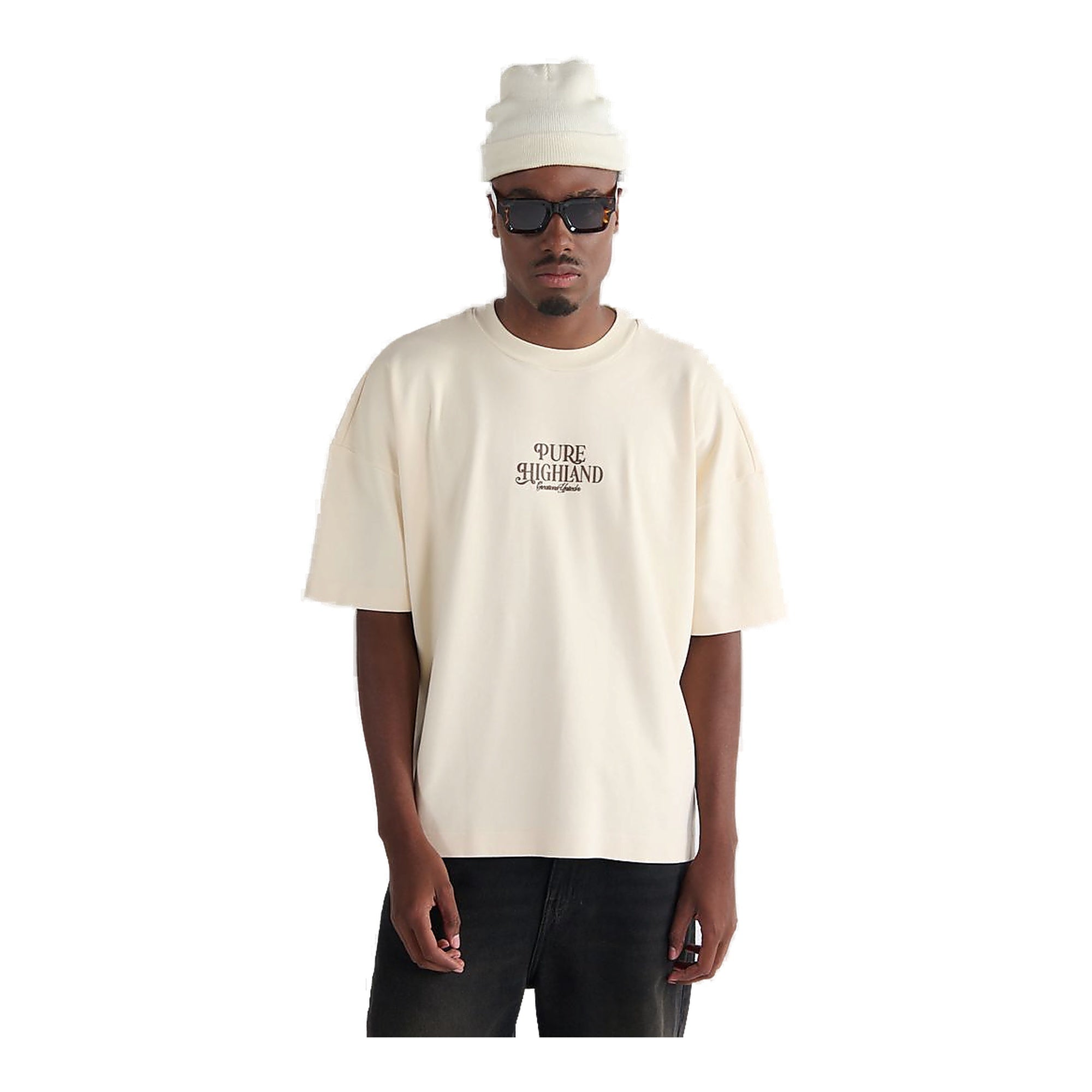 Pure Highland Mountain Men's T-Shirt - Cream