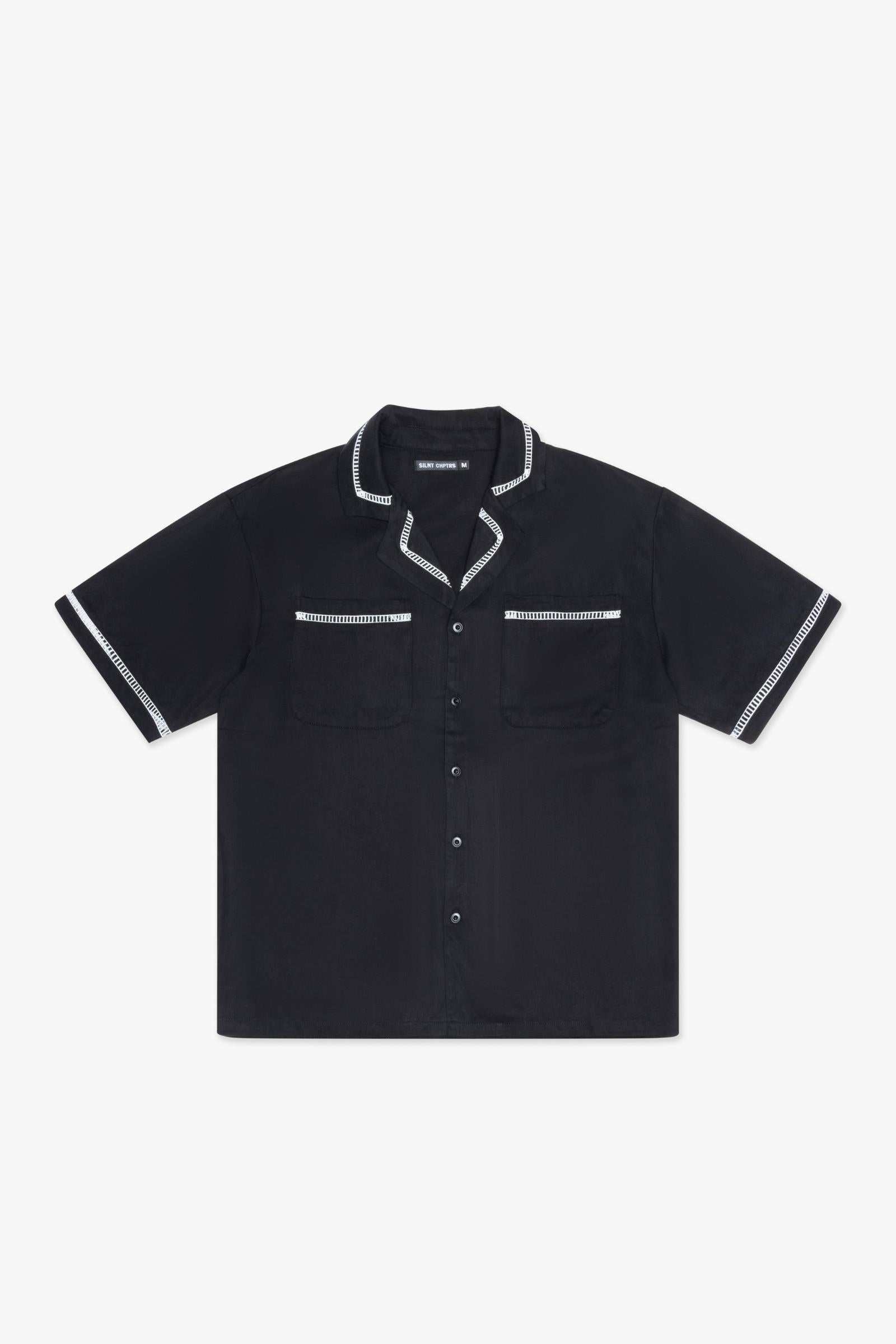 Silnt Chptrs Vibes Shirt - Embroidered Piping