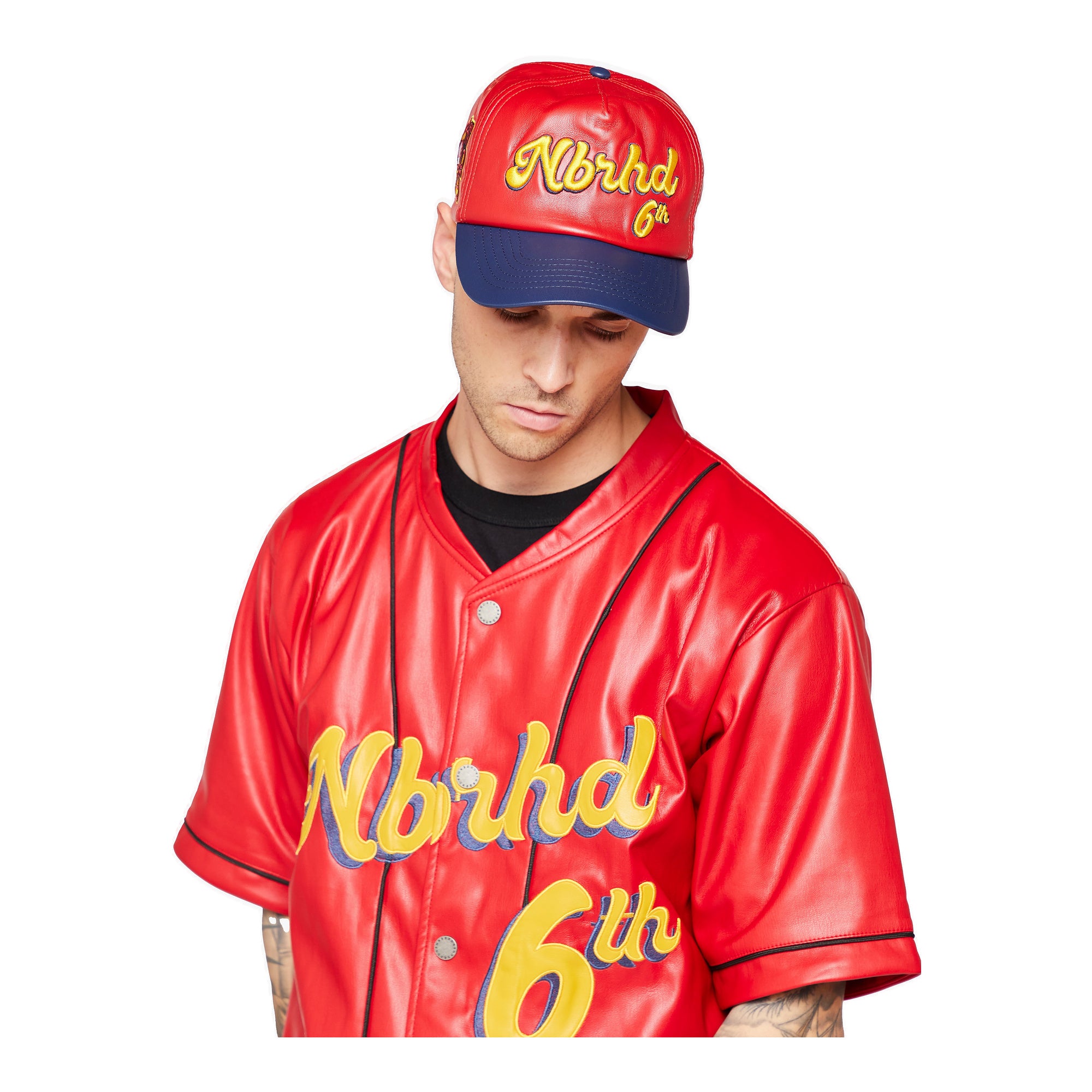 6Thneighborhood Logo Snapback Hat - Vegan Leather