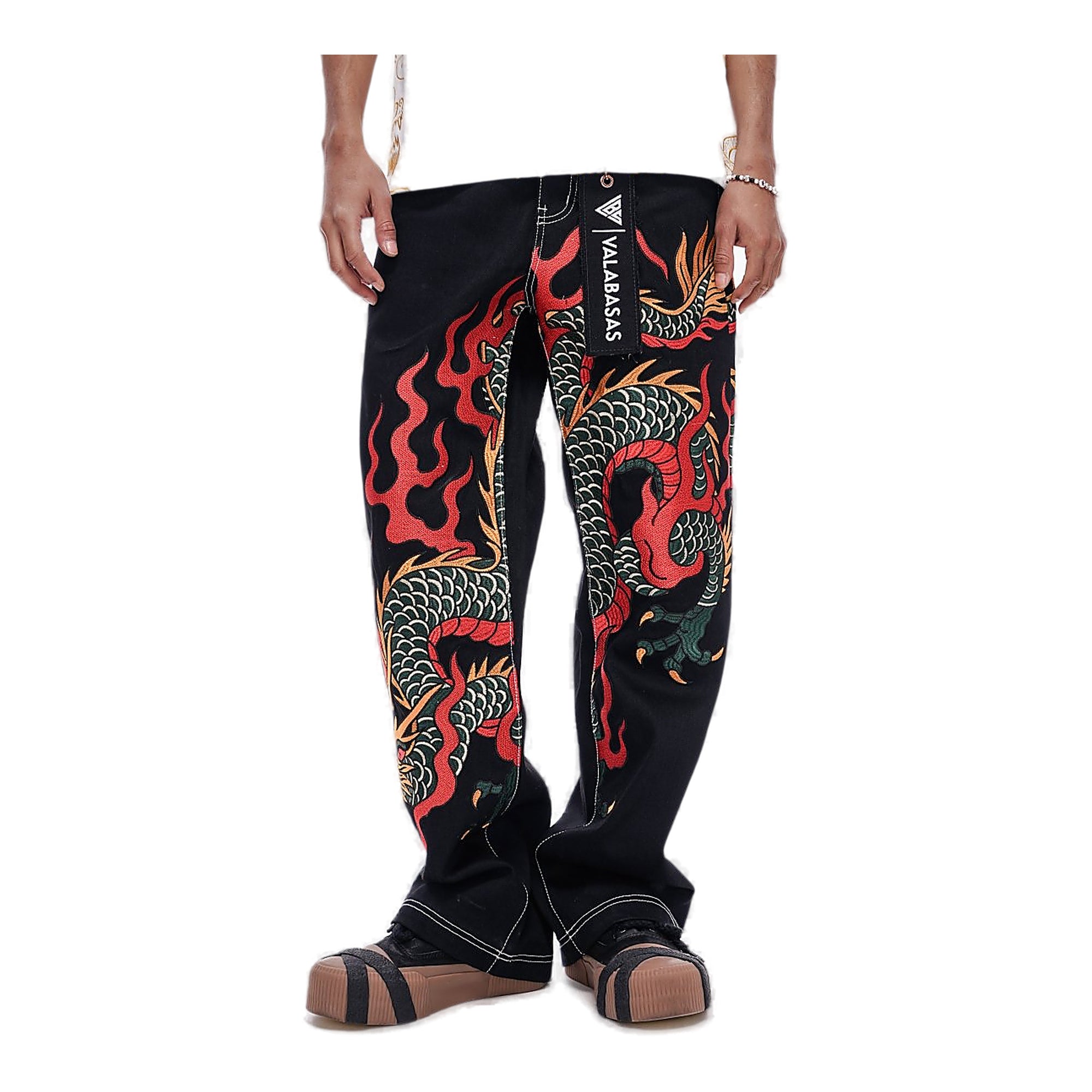 Valabasas Dragon Jeans - Embroidered