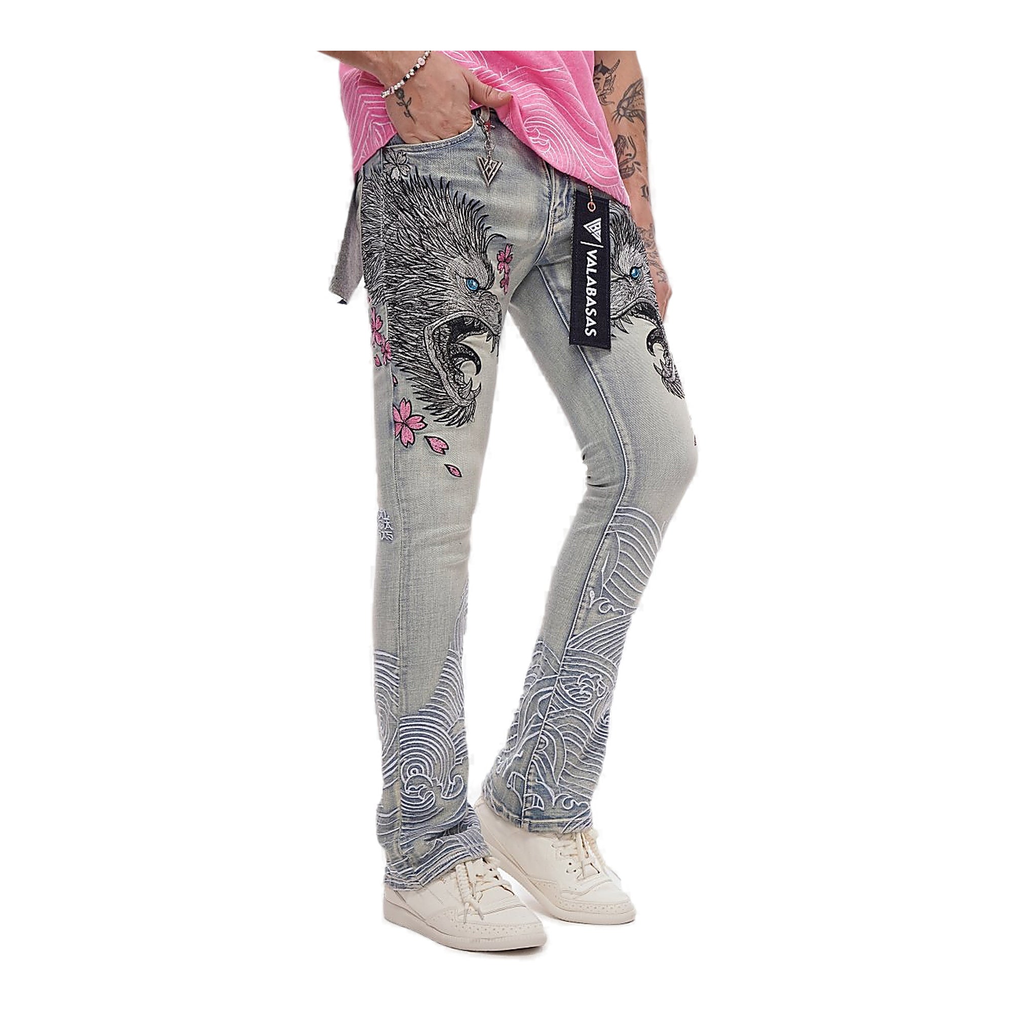 Valabasas Wave Jeans - Embroidered