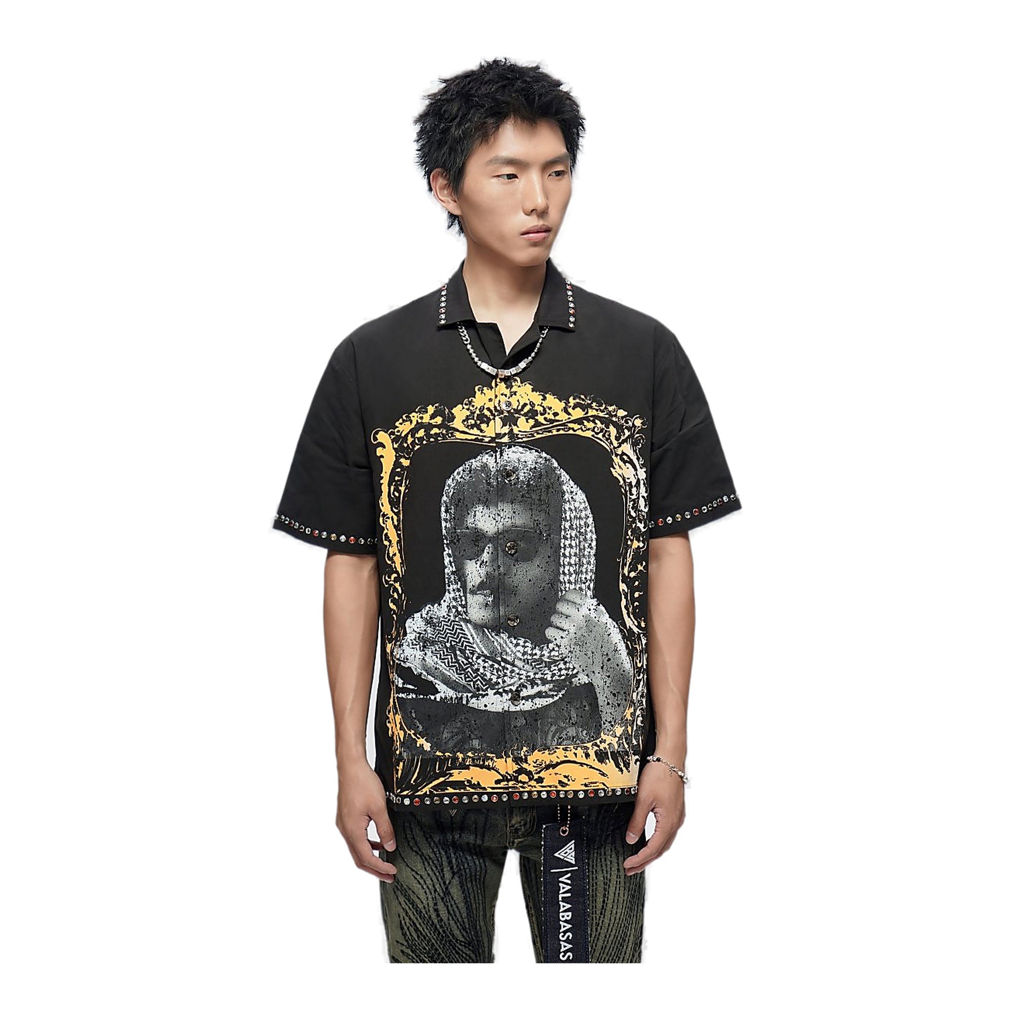 Valabasas Portrait Shirt - Studded Black