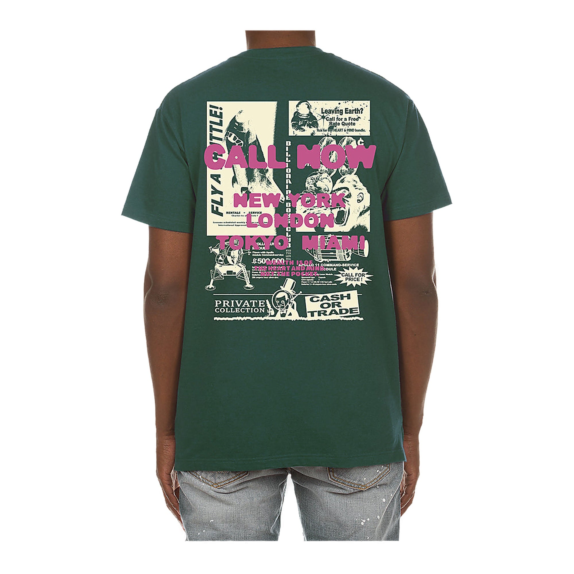 Billionaire Boys Club Bb Cash Or Trade Ss Tee Men's T-Shirt - Green