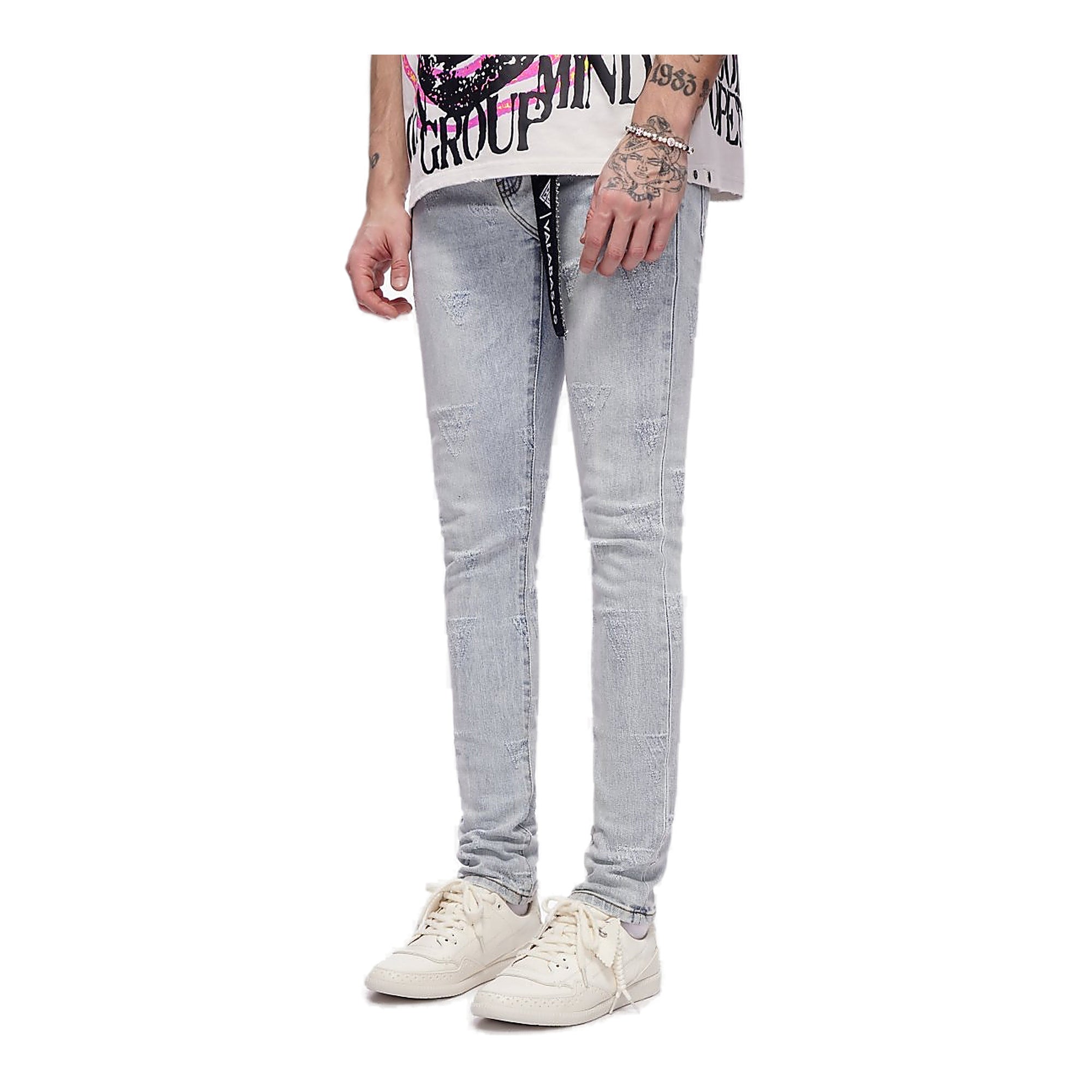 Valabasas Tonal Logo Jeans - Reinforced Stitching