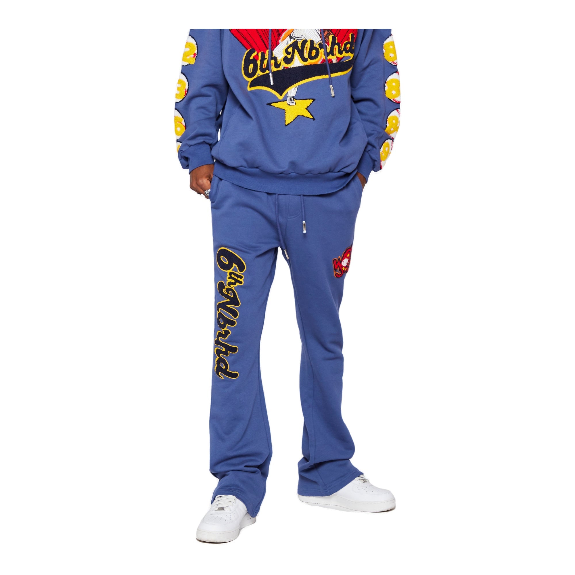 6Th Nbrhd Champs Men's Sweatpants - Blue