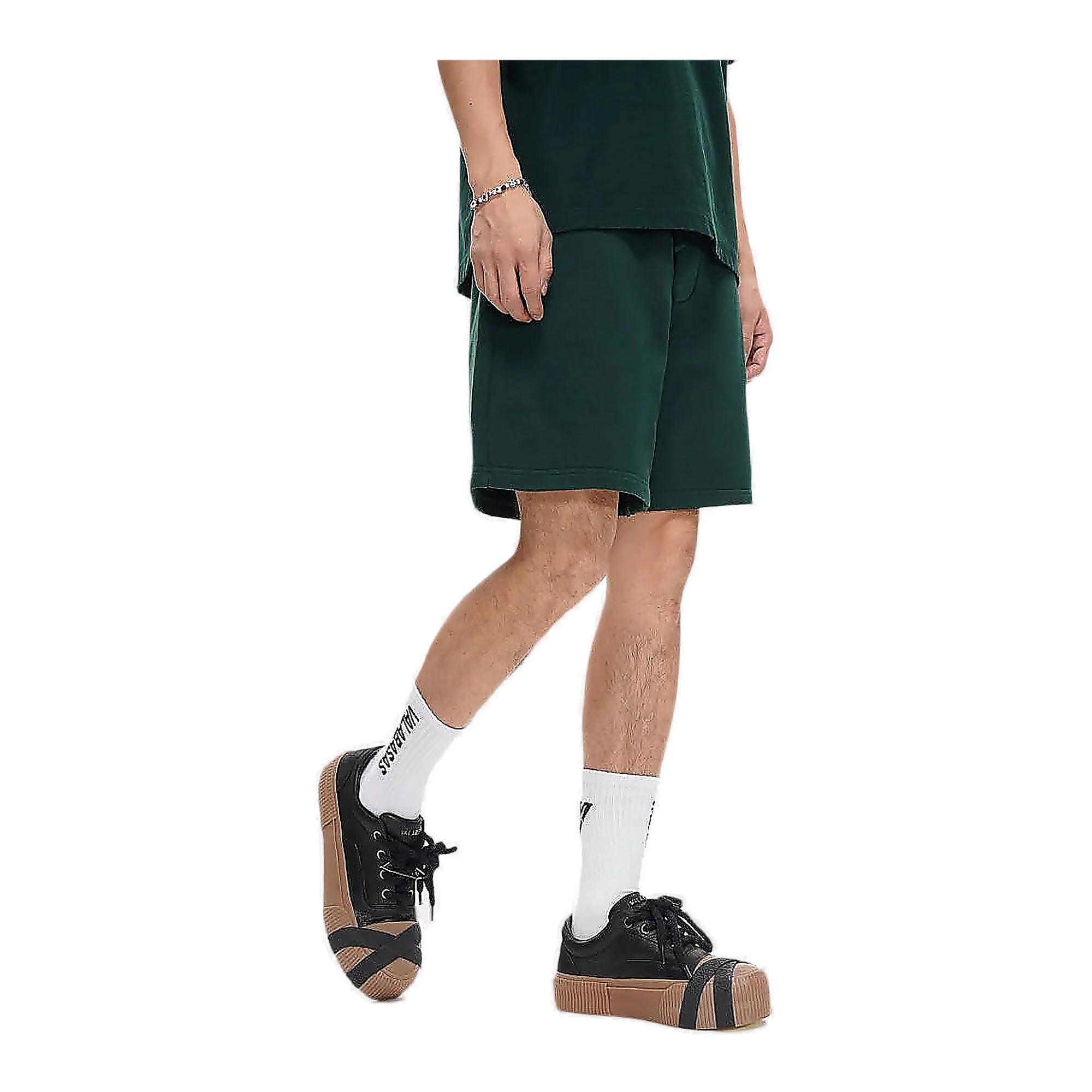 Valabasas Stitch Shorts - Flatlock Stitching Green