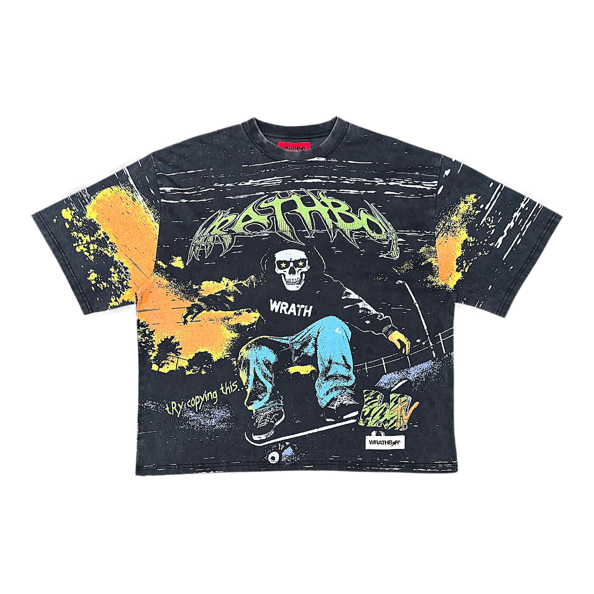 Wrathboy Skeleton T-Shirt - Oversized Fit