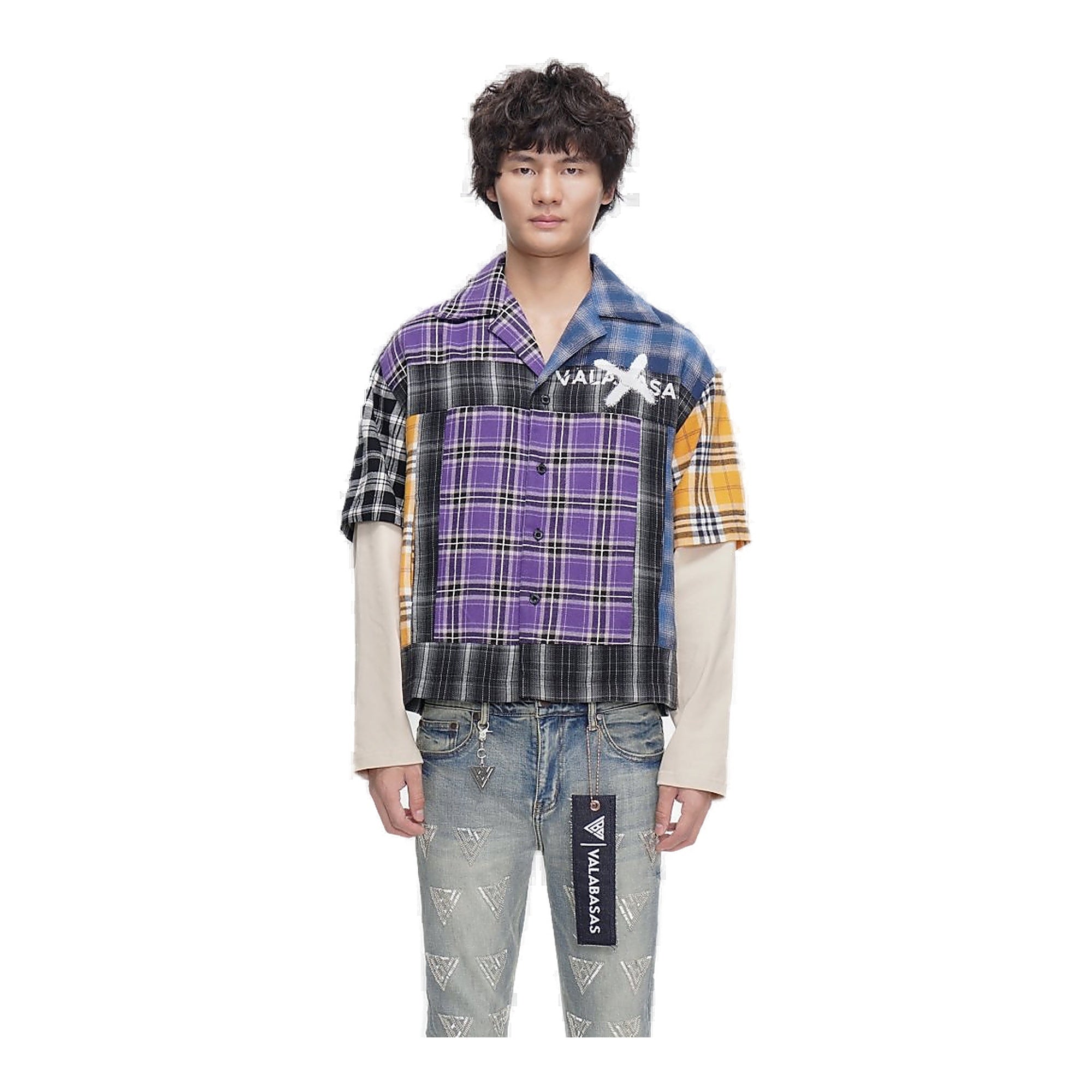 Valabasas Kreki Plaid Men's Button-Down Shirt