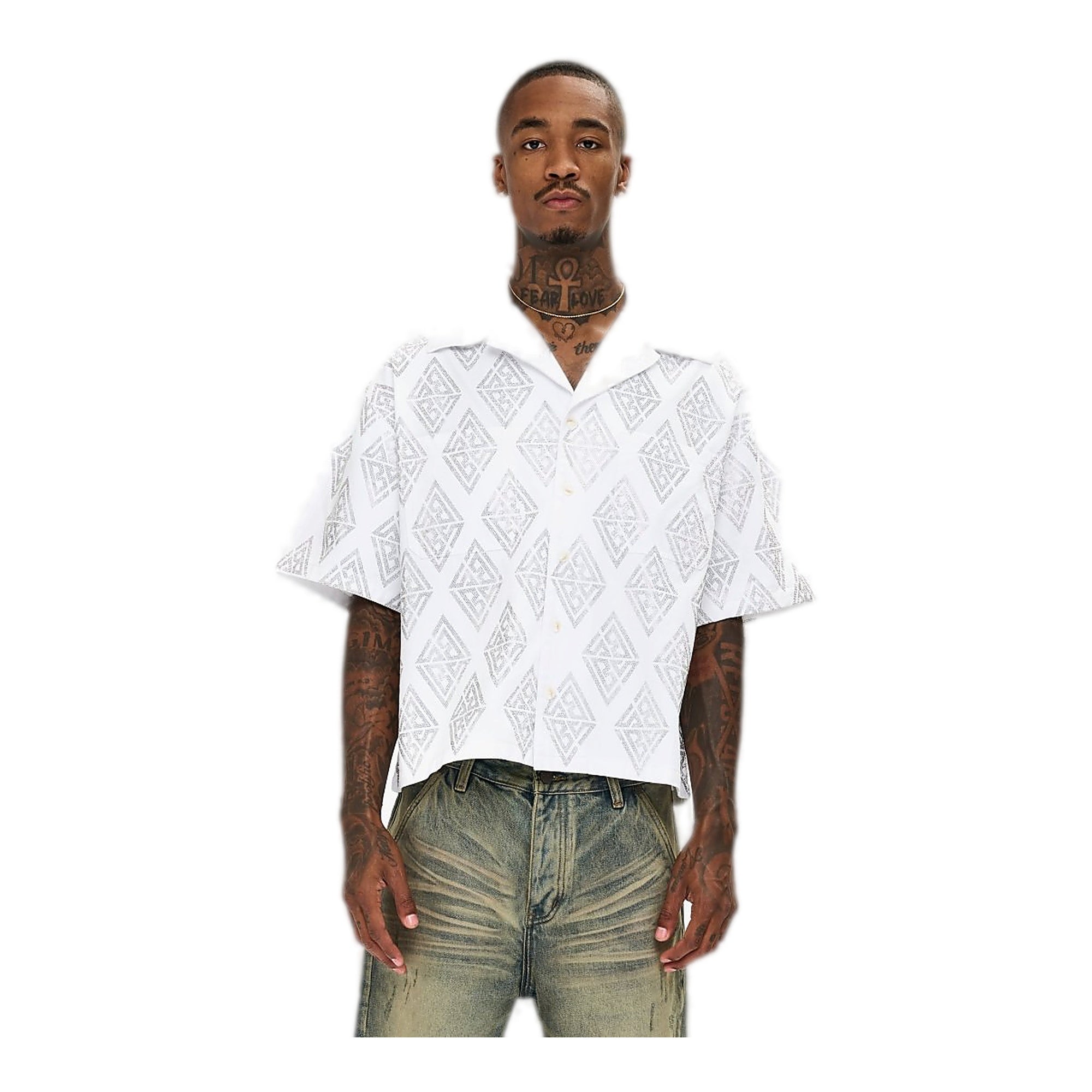 Valabasas Uplift Button Down Men's Shirt - White