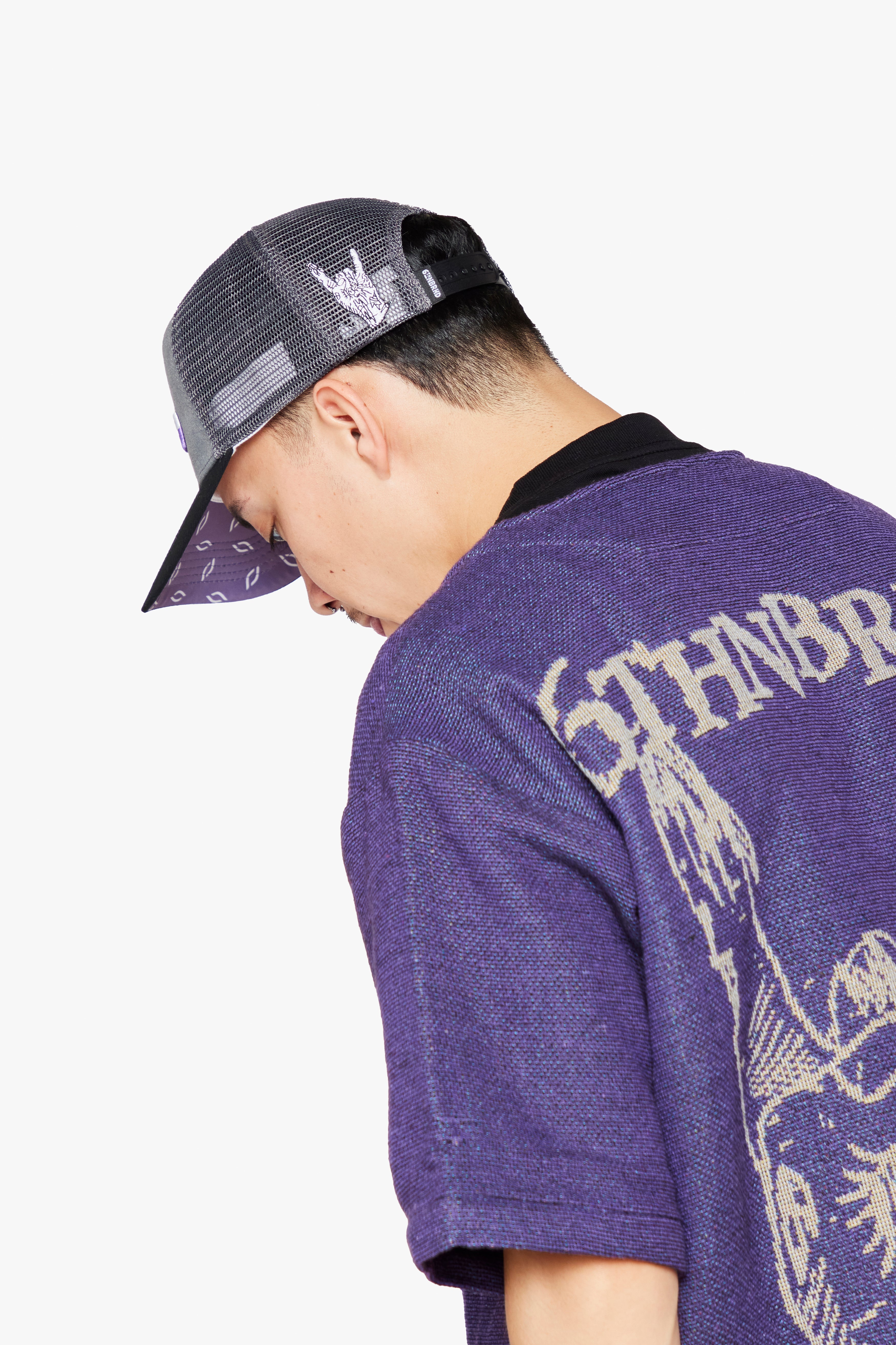 6Thneighborhood Skull Snapback Hat - Embroidered