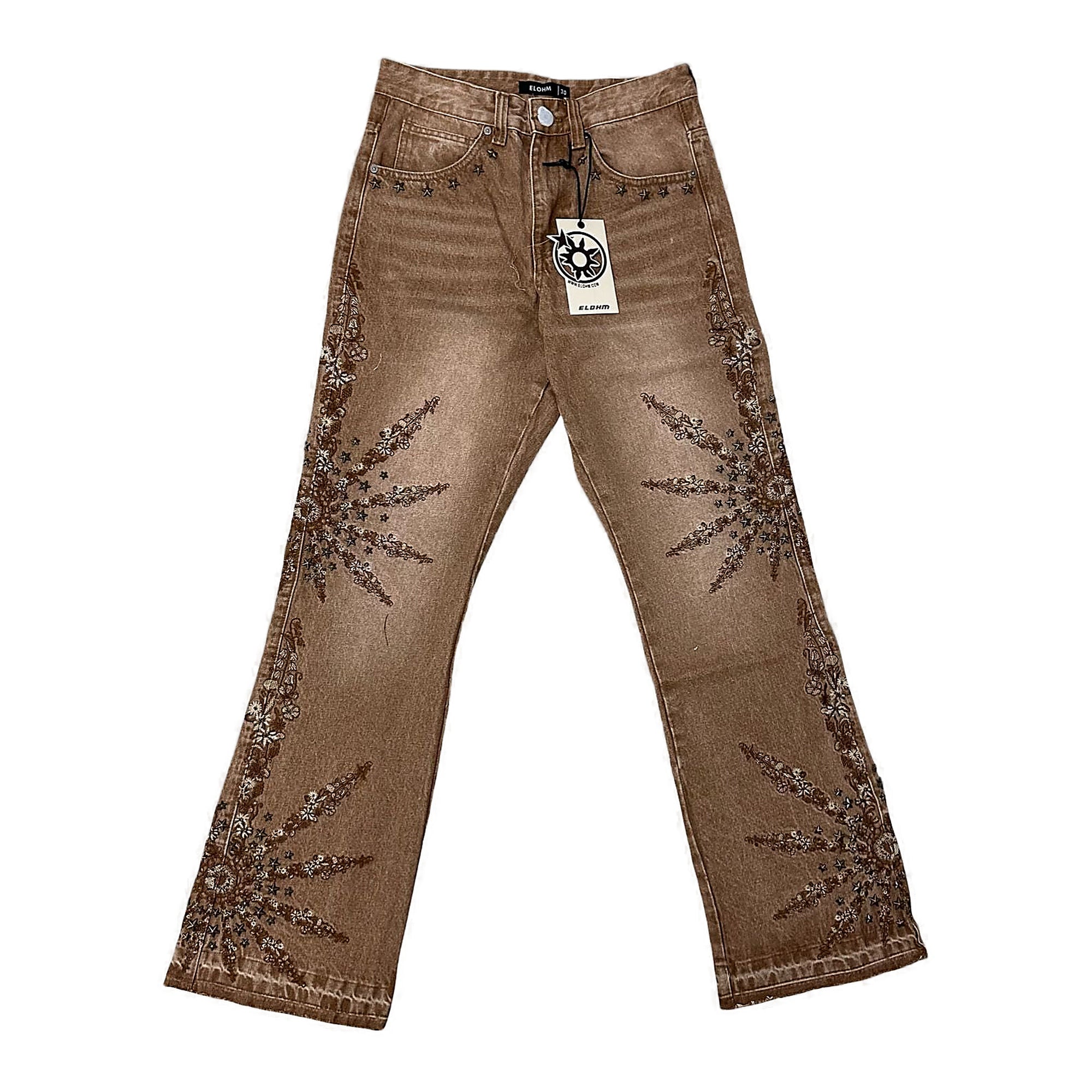 Elohm Sunburst Jeans - Sequin Embellished