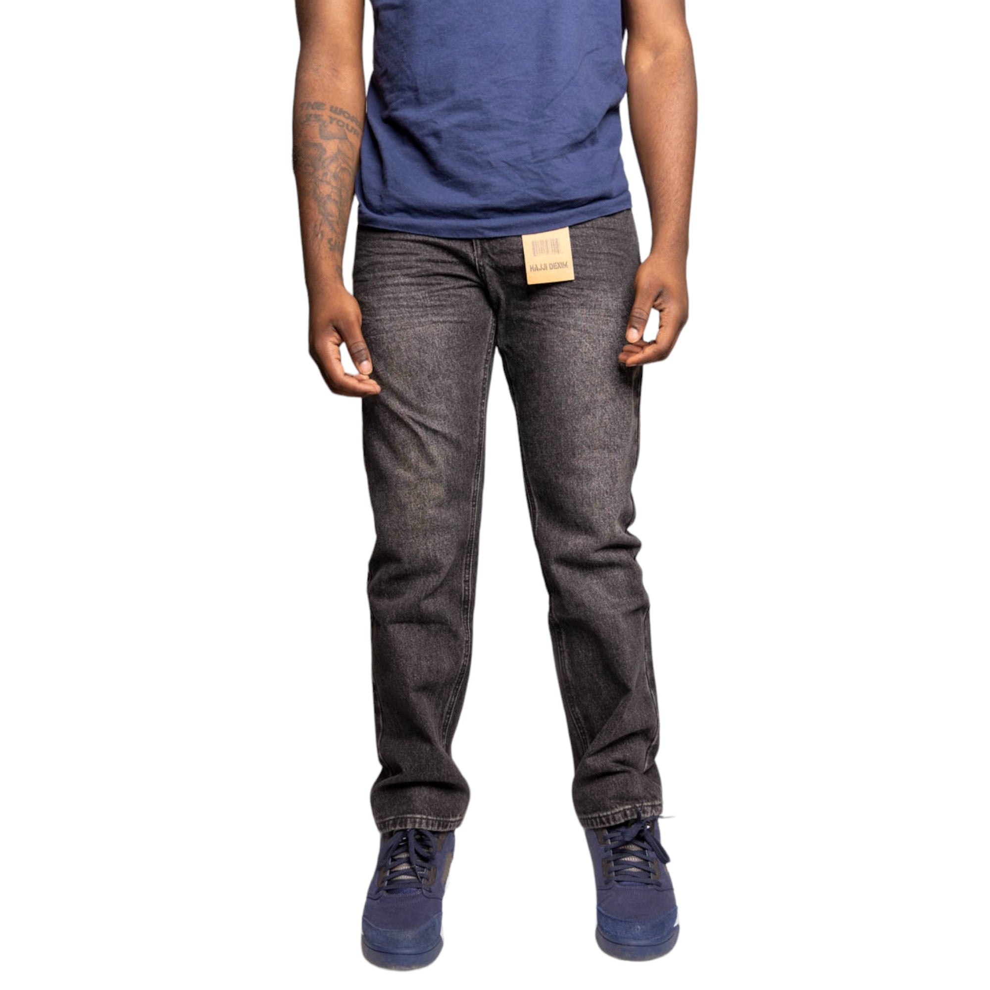 HAJJI DENIM - Men's Non-Stretch Denim - BLACK WASH