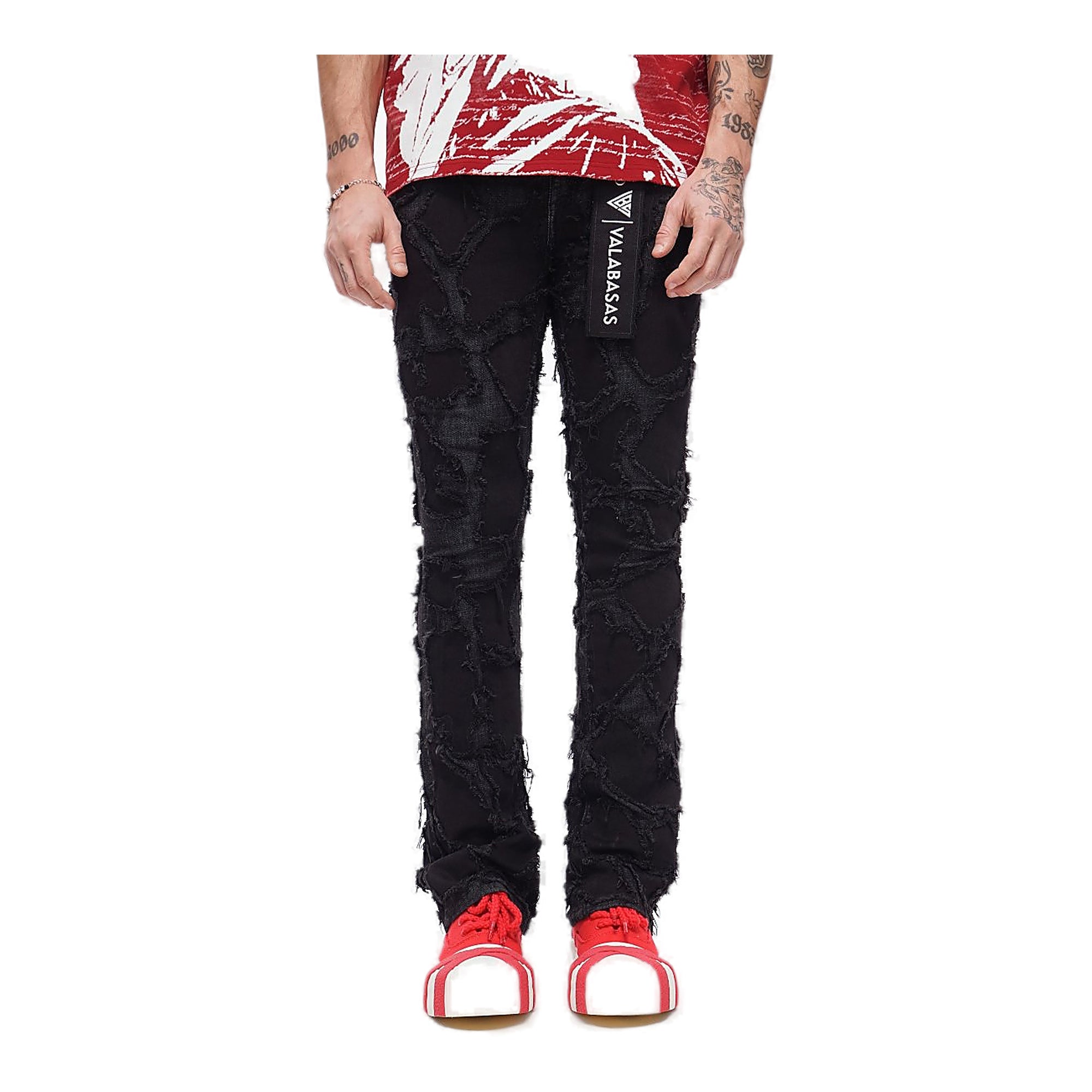 Valabasas Frayed Jeans - Stacked Fit