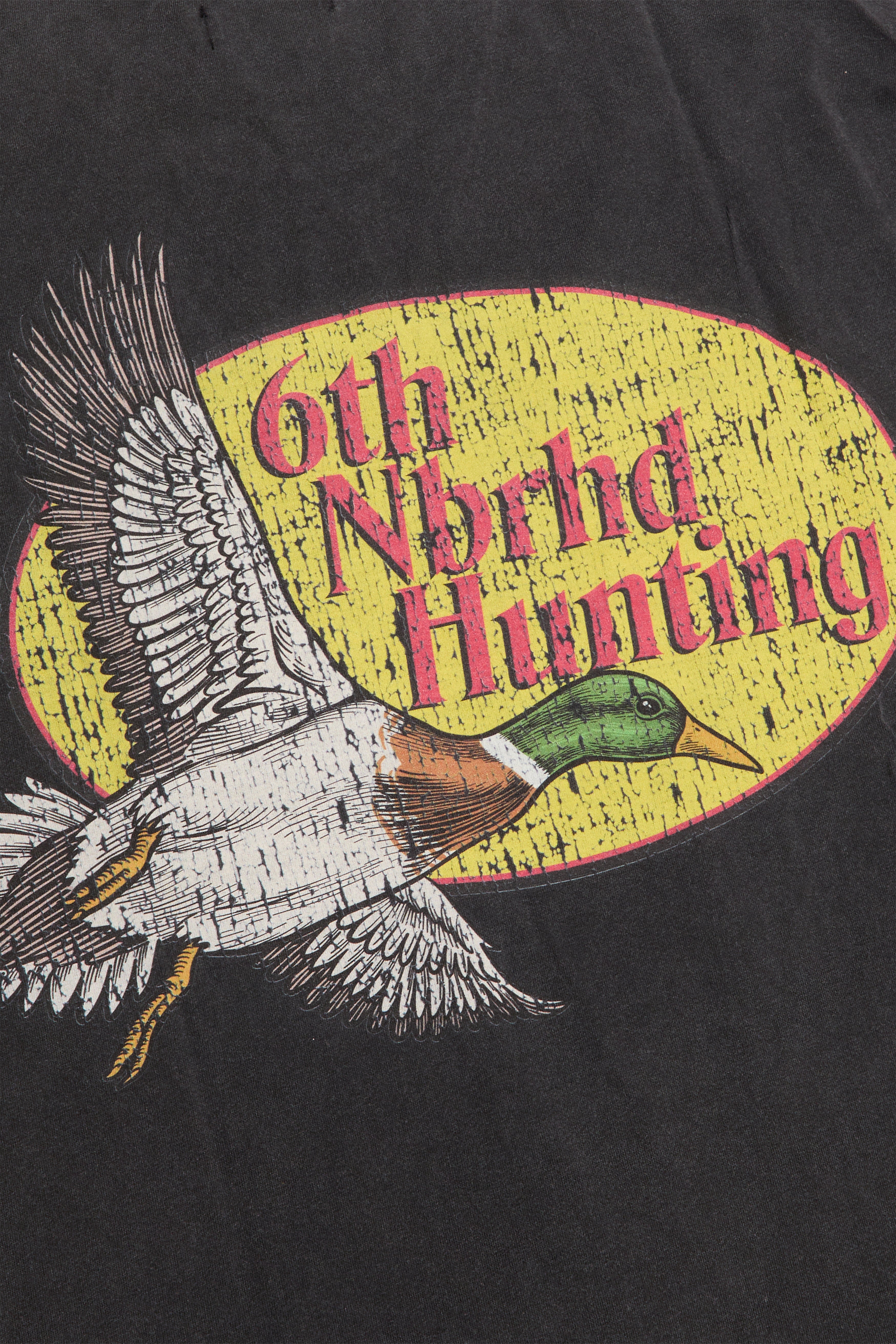6Th Nbrhd Hunting Men's T-Shirt - Black