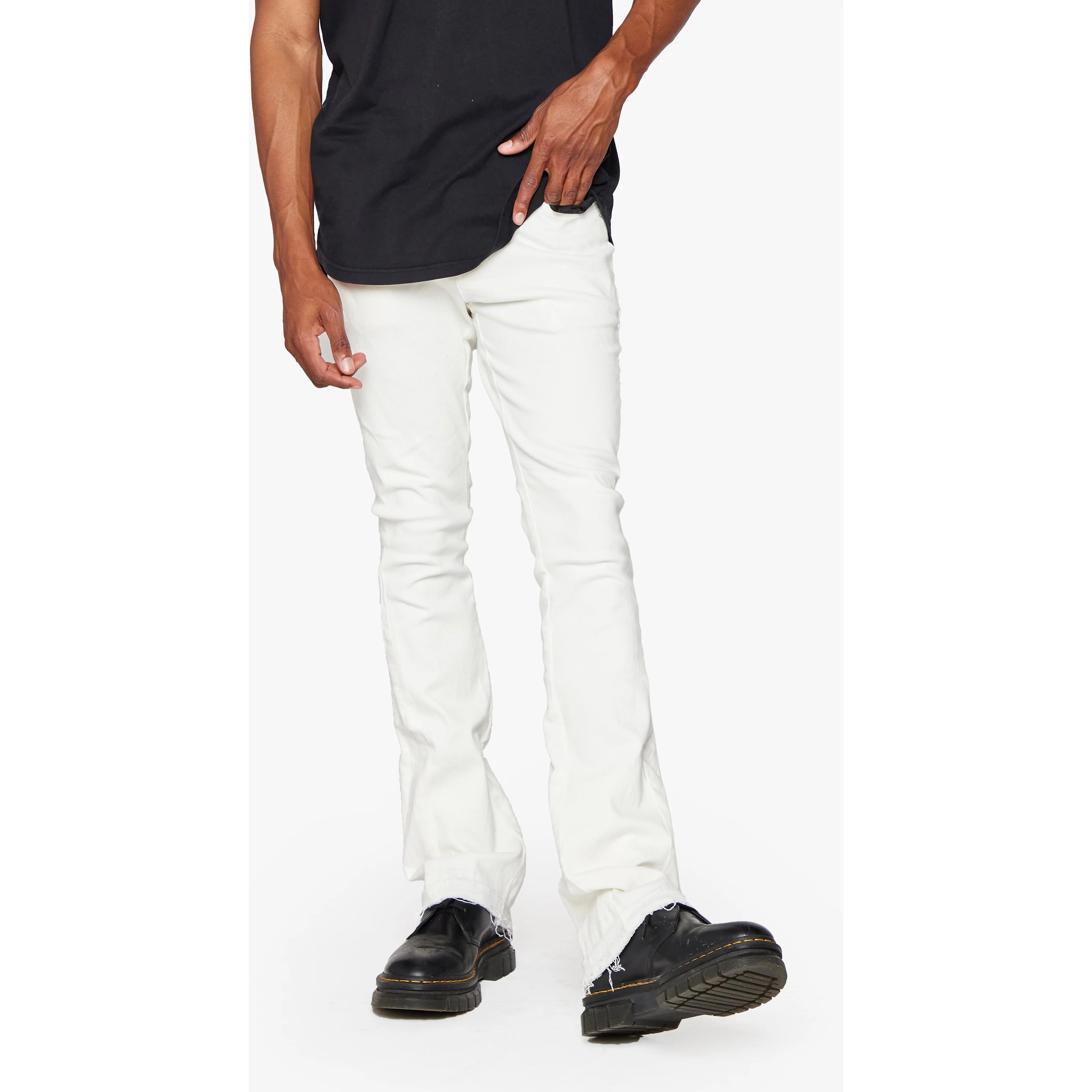 ANOM BOOT CUT "FLASHKA"-WHITE