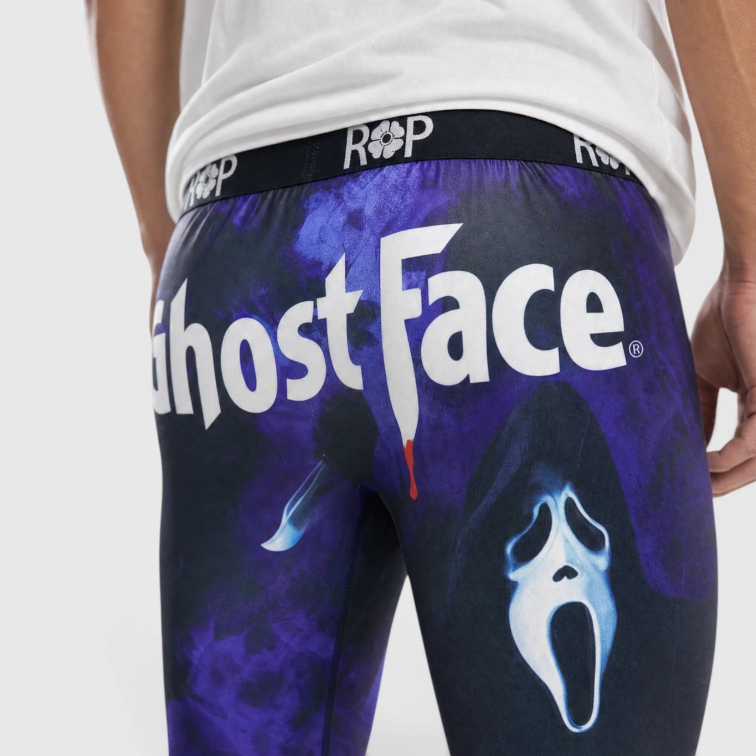 Red Poppy Ghost Face Graphic Boxer Briefs
