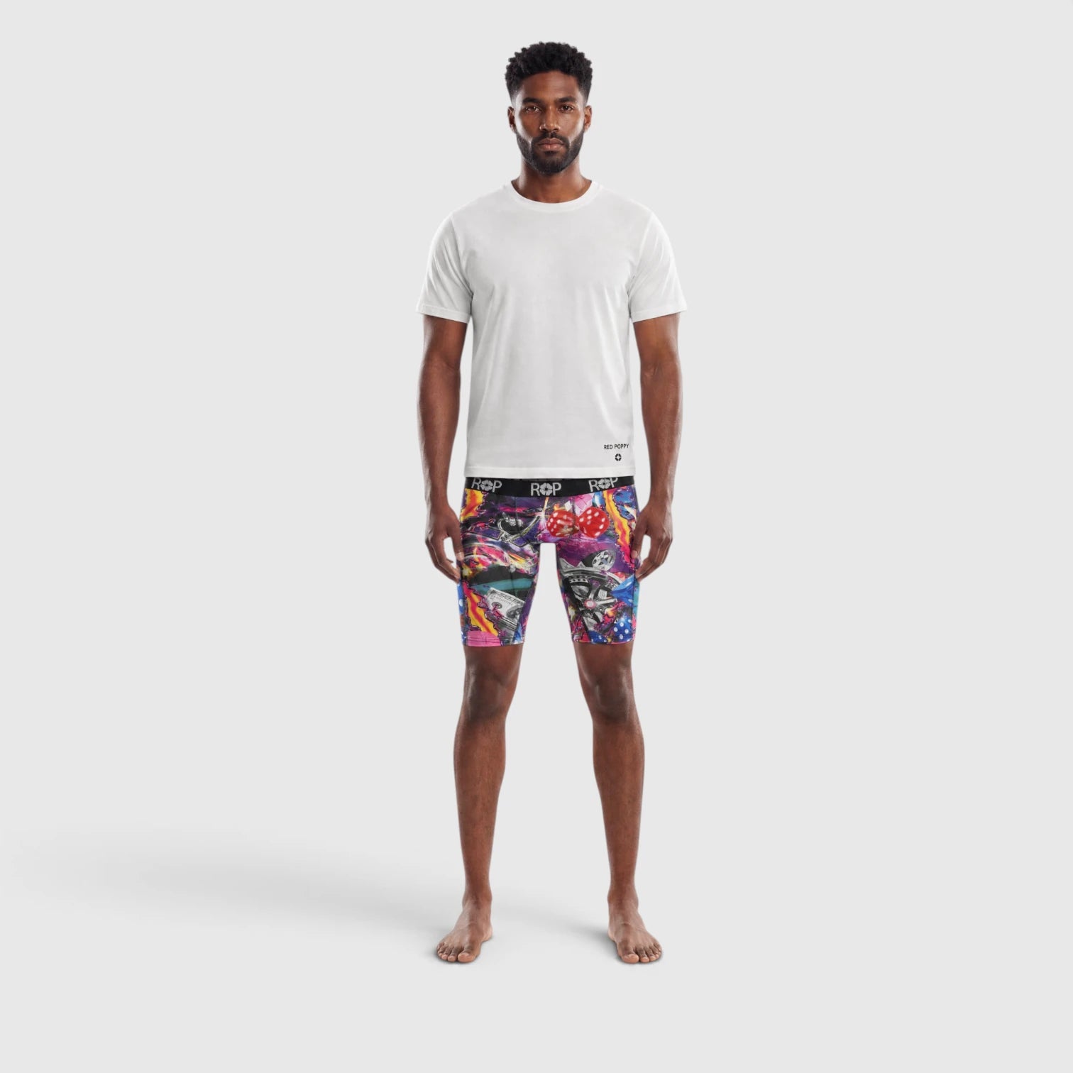 Red Poppy Chaos Boxer Briefs - Graphic