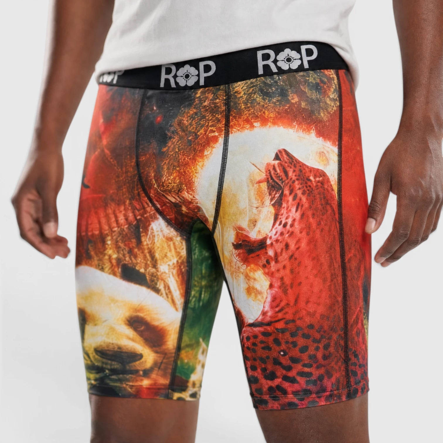 Red Poppy Jungle Boxer Briefs - Graphic