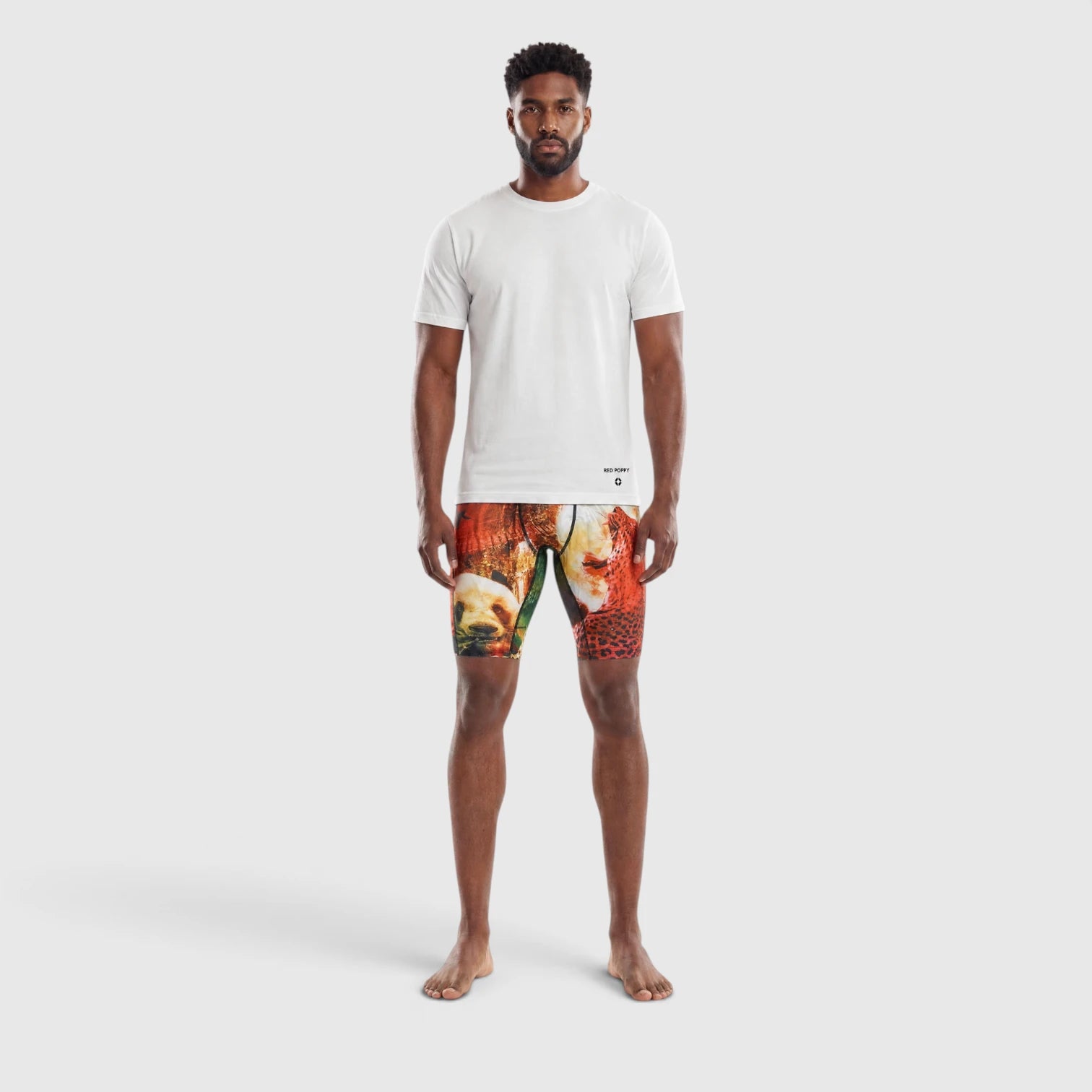 Red Poppy Jungle Boxer Briefs - Graphic