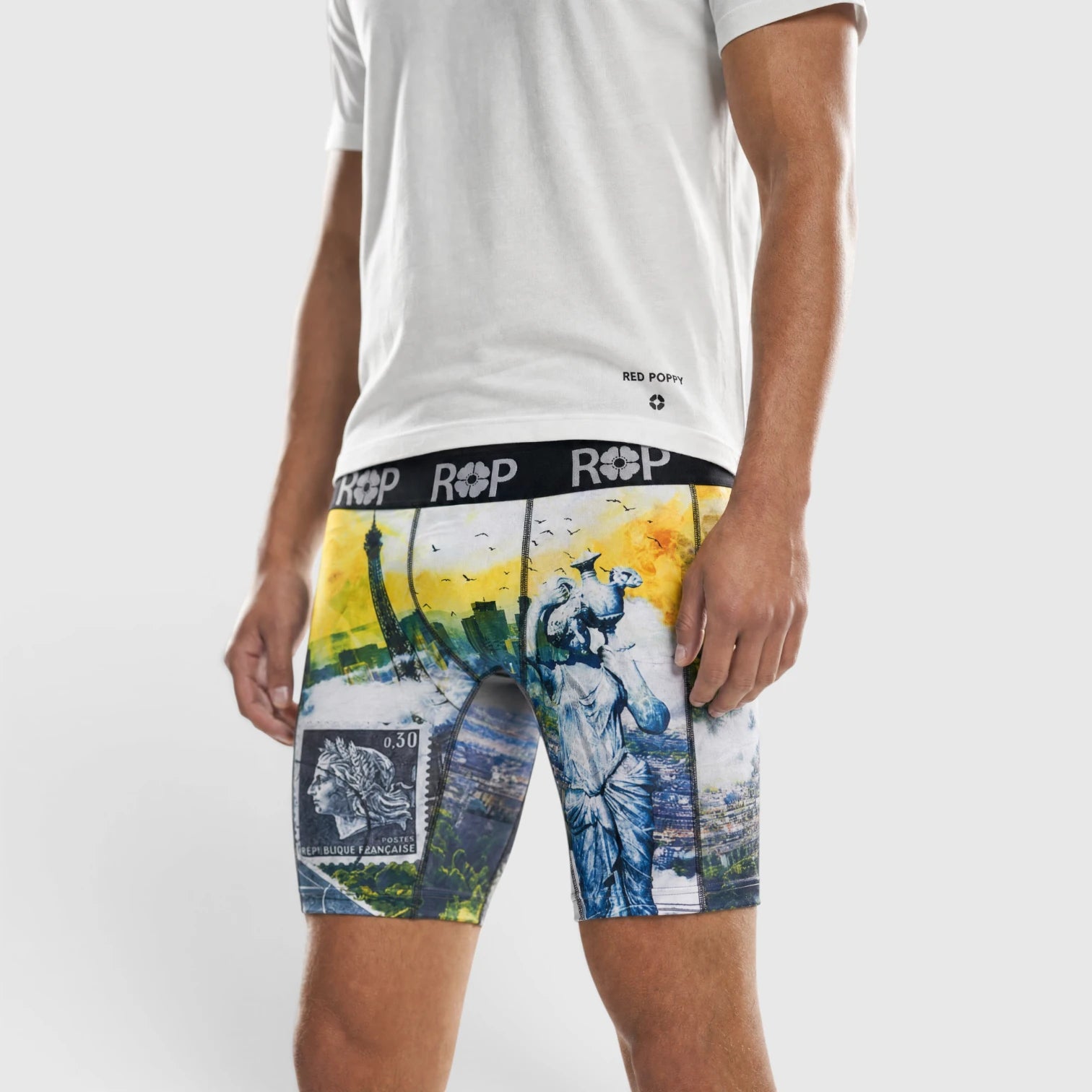 Red Poppy Landmark Boxer Briefs - Graphic