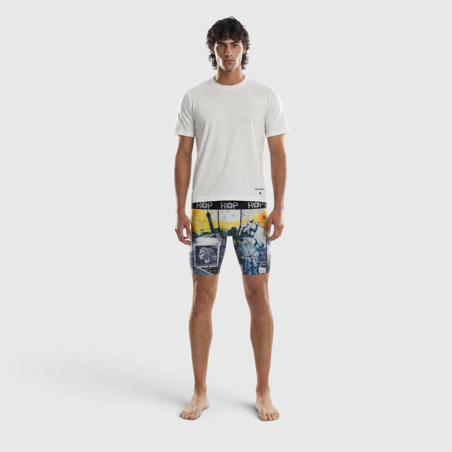 Red Poppy Landmark Boxer Briefs - Graphic