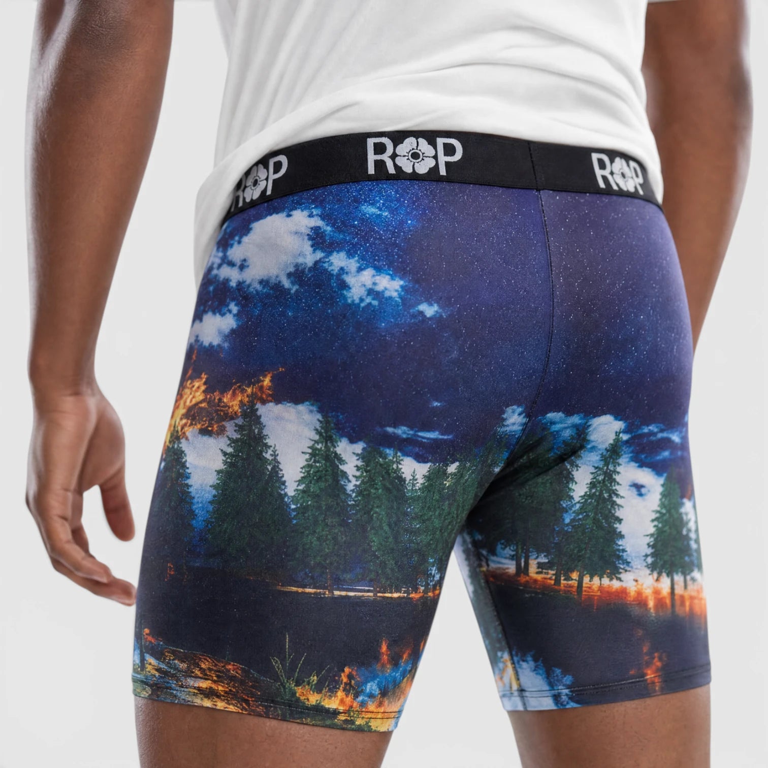 Red Poppy Campfire Boxer Briefs - Graphic