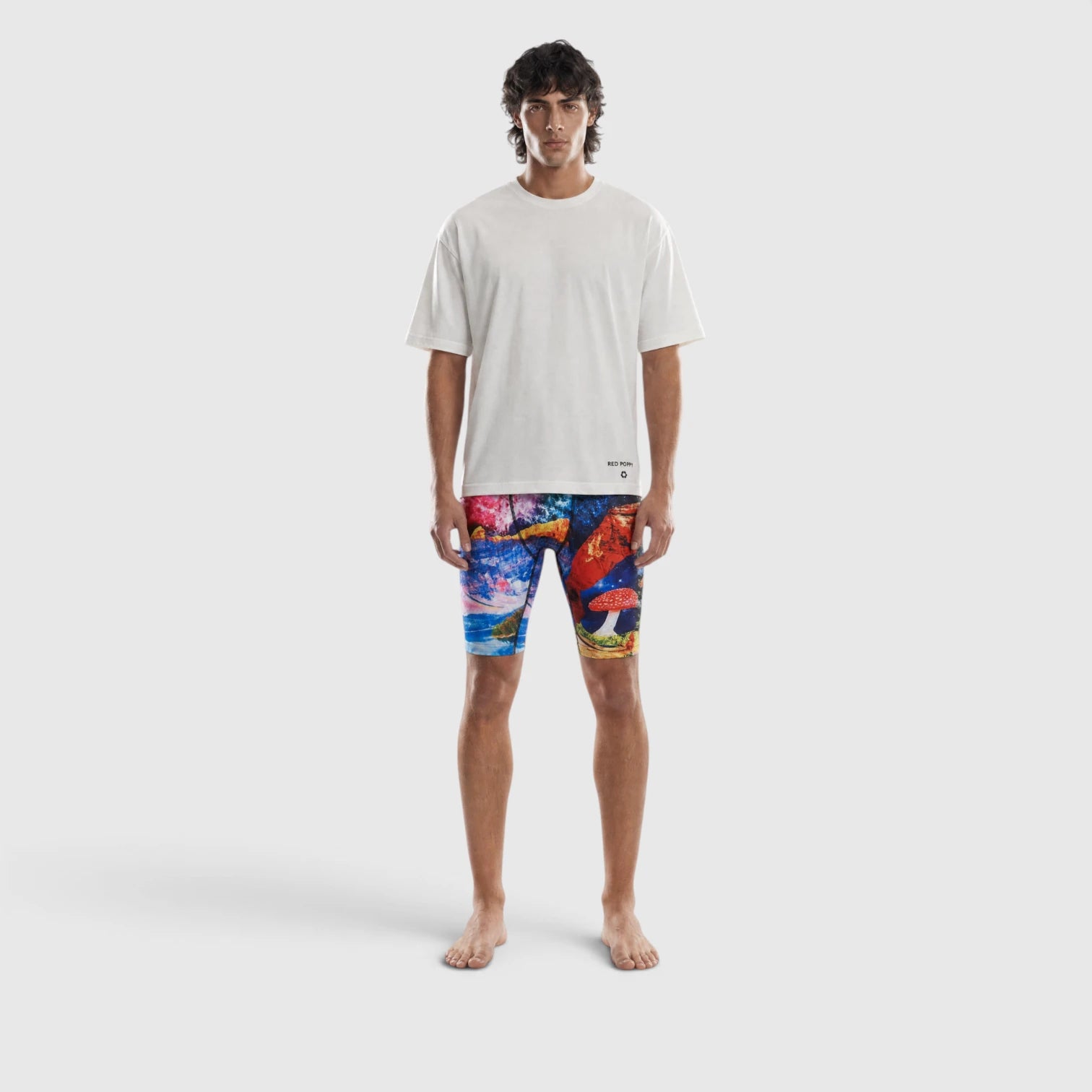 Red Poppy Mushroom Boxer Briefs - Graphic