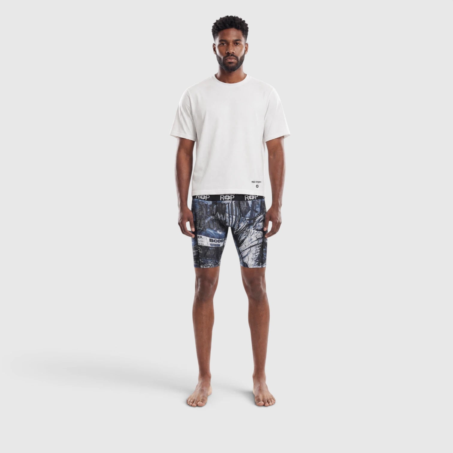 Red Poppy Collage Boxer Briefs - Graphic